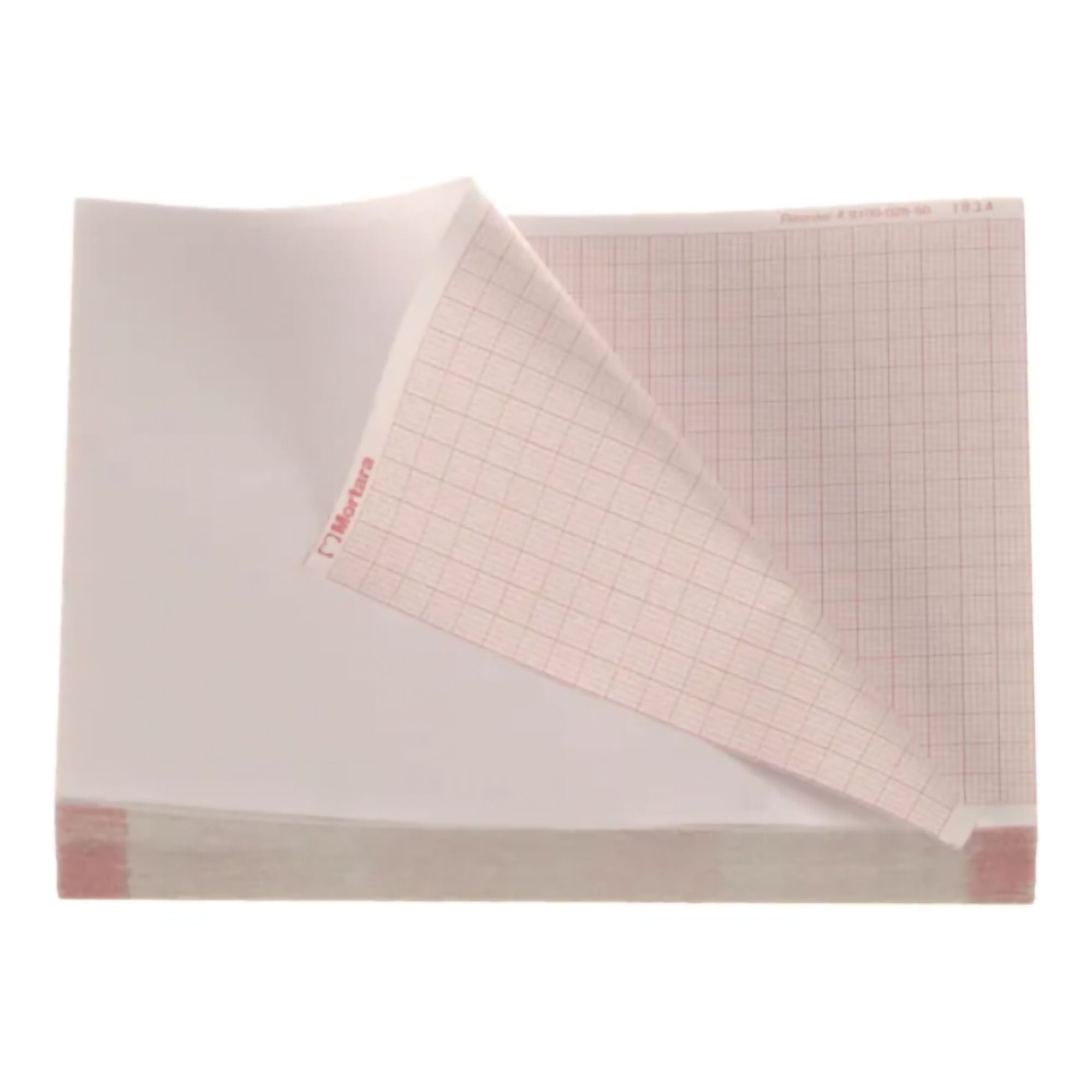 Welch Allyn - 9100-028-50 Recording Chart Paper Z-Fold Red Grid
