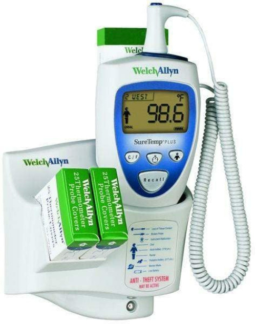 Welch Allyn - 01692-301 Electronic Probe Thermometer SureTemp® Rectal Probe Wall Mount