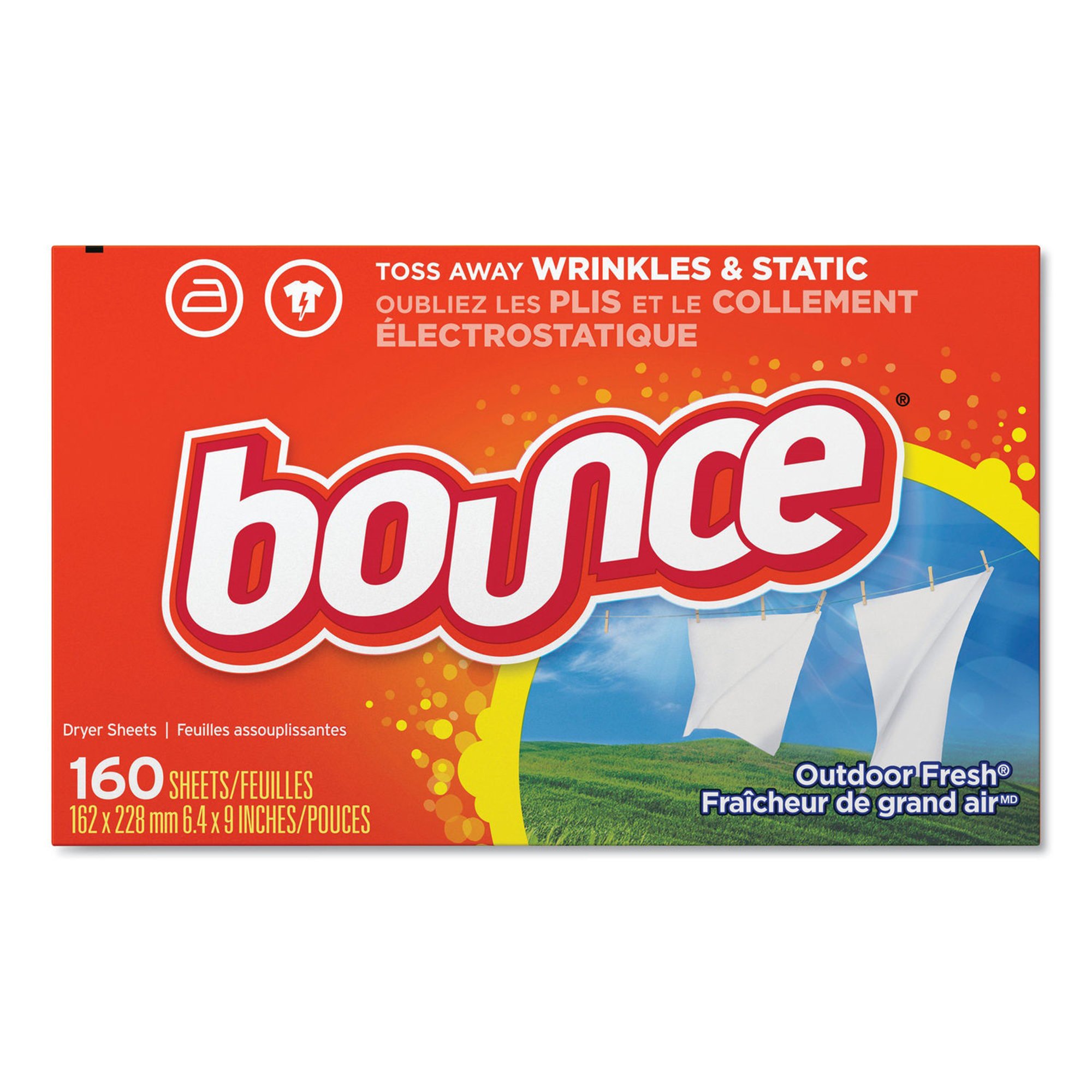 Essendant Co-United Stationers - PGC80168CT Bounce® Outdoor Fresh® Fabric Softener Dryer Sheets