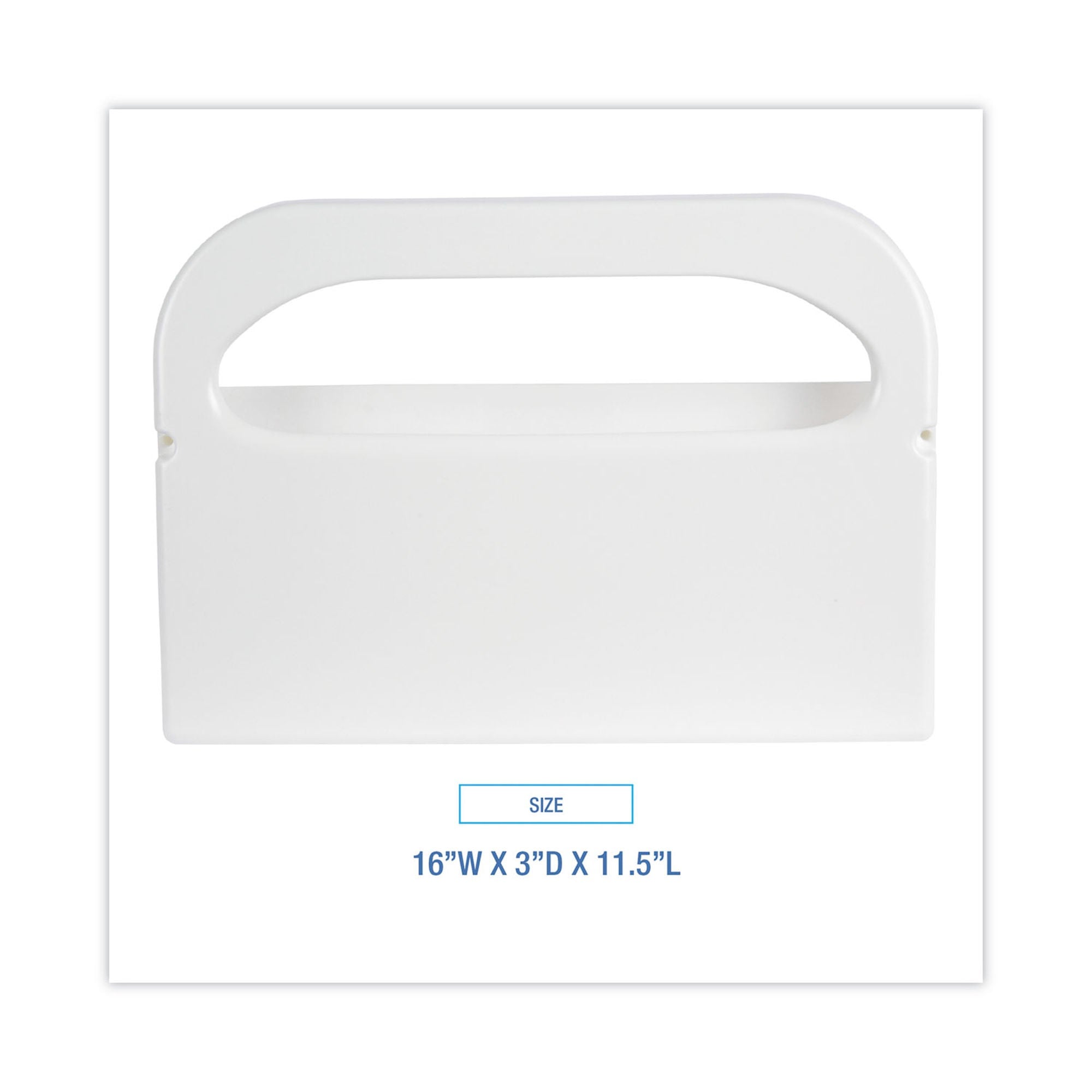 Essendant Co-United Stationers - BWKKD100 Toilet Seat Cover Dispenser White Plastic 250 Count Wall Mount
