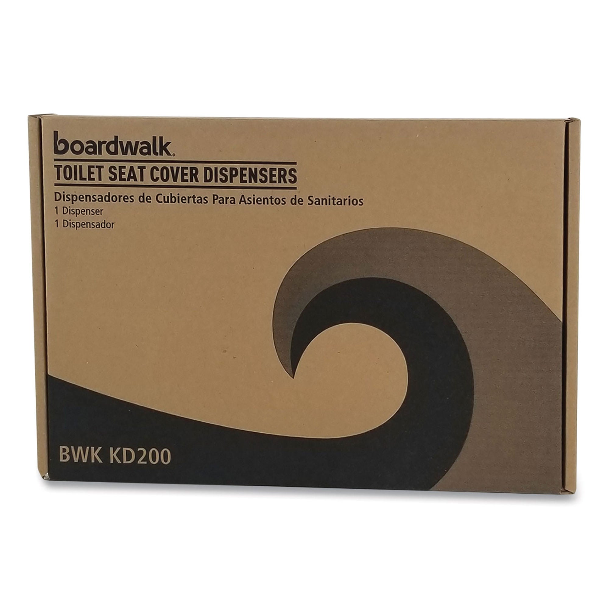 Essendant Co-United Stationers - BWKKD200 Toilet Seat Cover Dispenser Chrome Plastic 250 Count Wall Mount