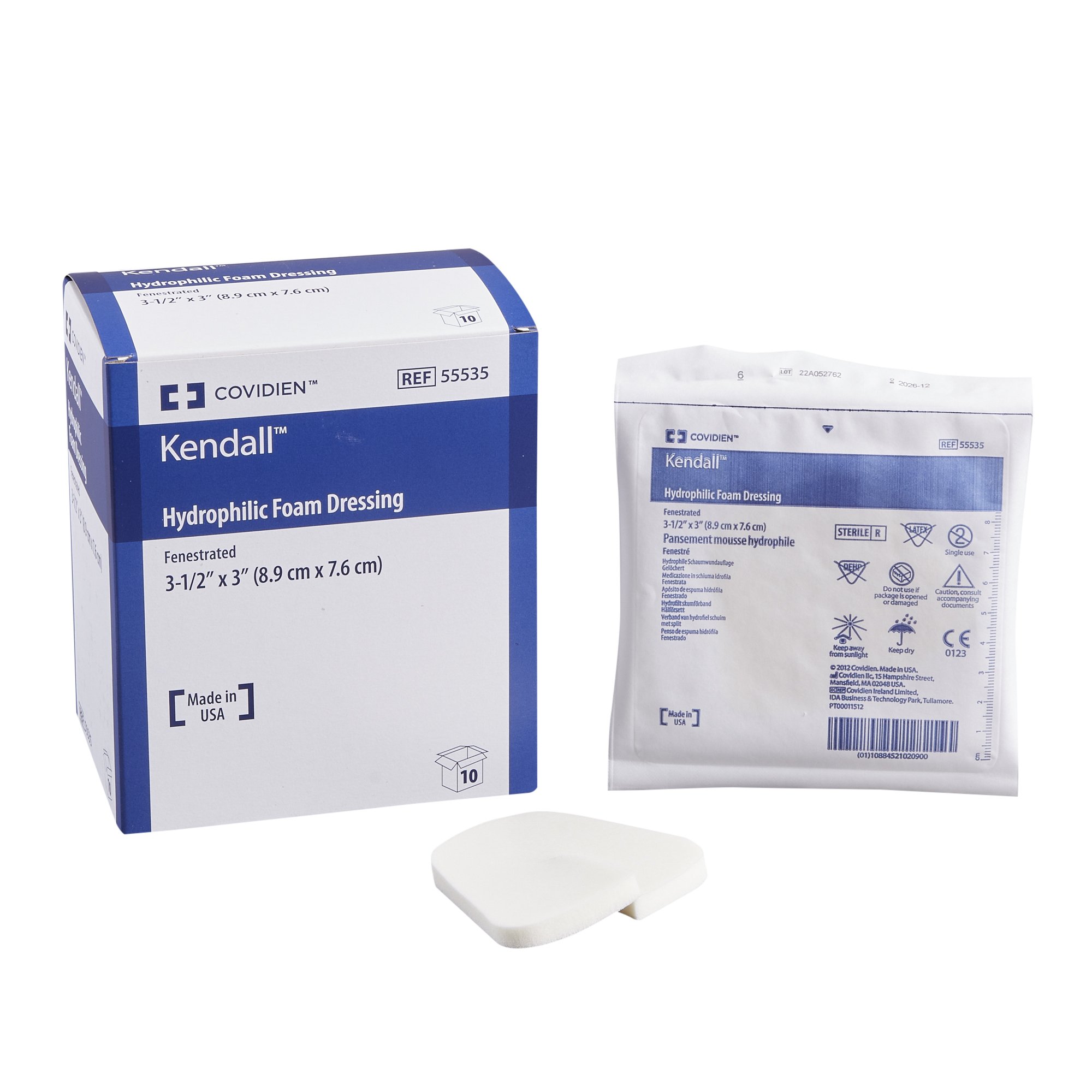 Cardinal - 55535 Kendall™ Nonadhesive without Border Foam Dressing