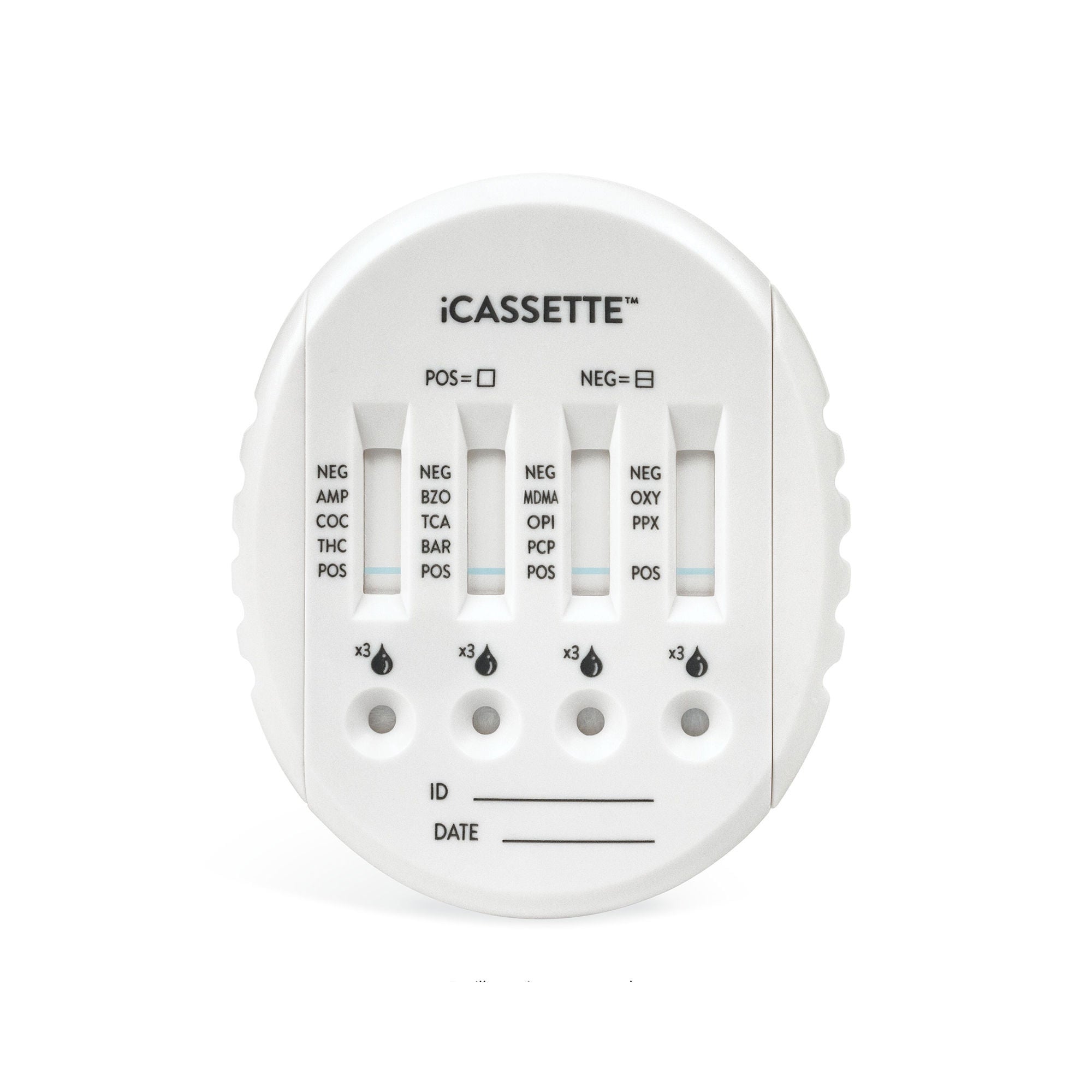 Abbott Rapid Dx North America LLC - I-DOA-3155 Drugs of Abuse Test Kit iCassette™ COC, mAMP/MET, OPI, PCP, THC 25 Tests CLIA Waived