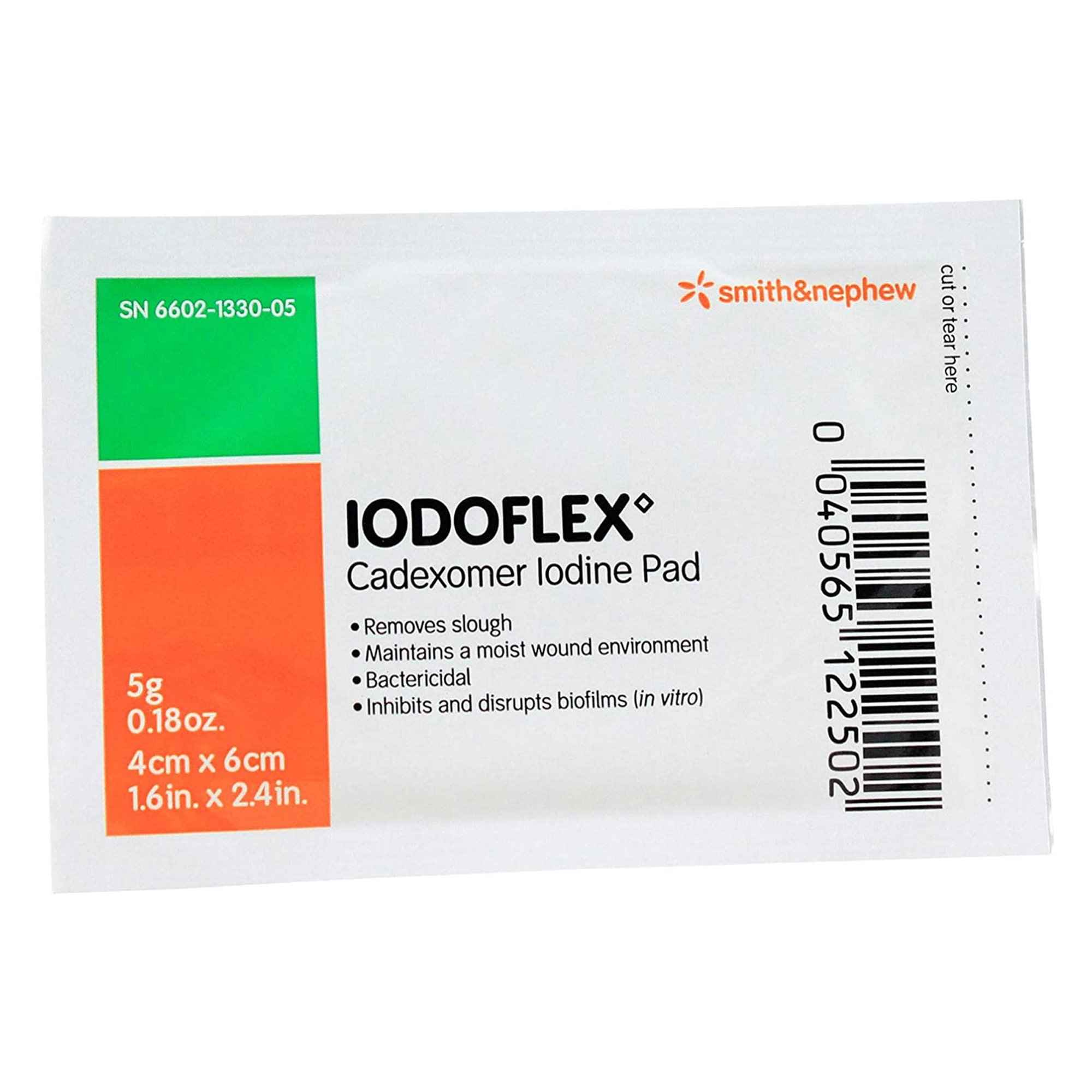 Smith & Nephew - 6602133005 Iodoflex Iodophor Impregnated Dressing