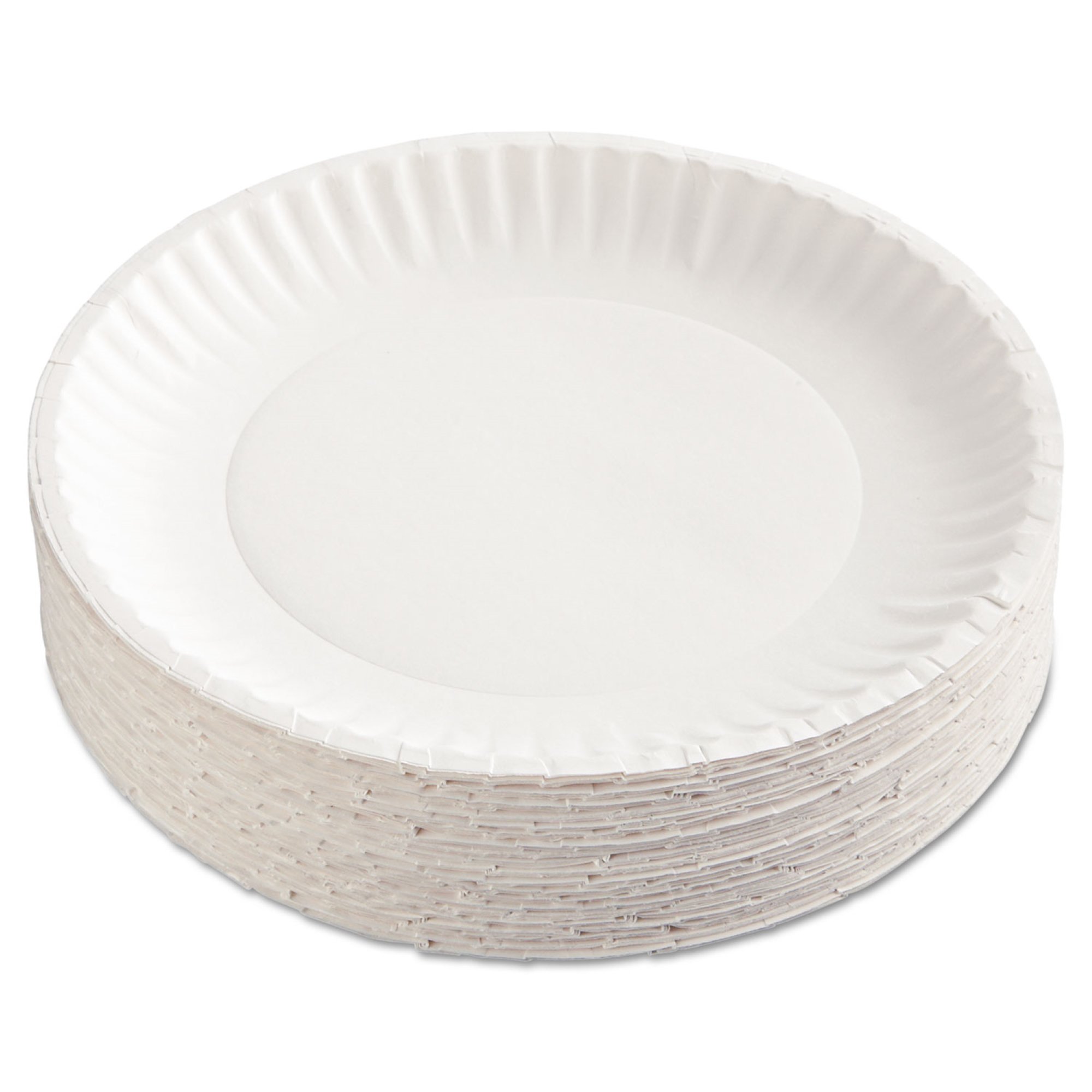 Essendant Co-United Stationers AJMPP9GRAWH - Nature's Own Green Label Paper Plate - 12/Case