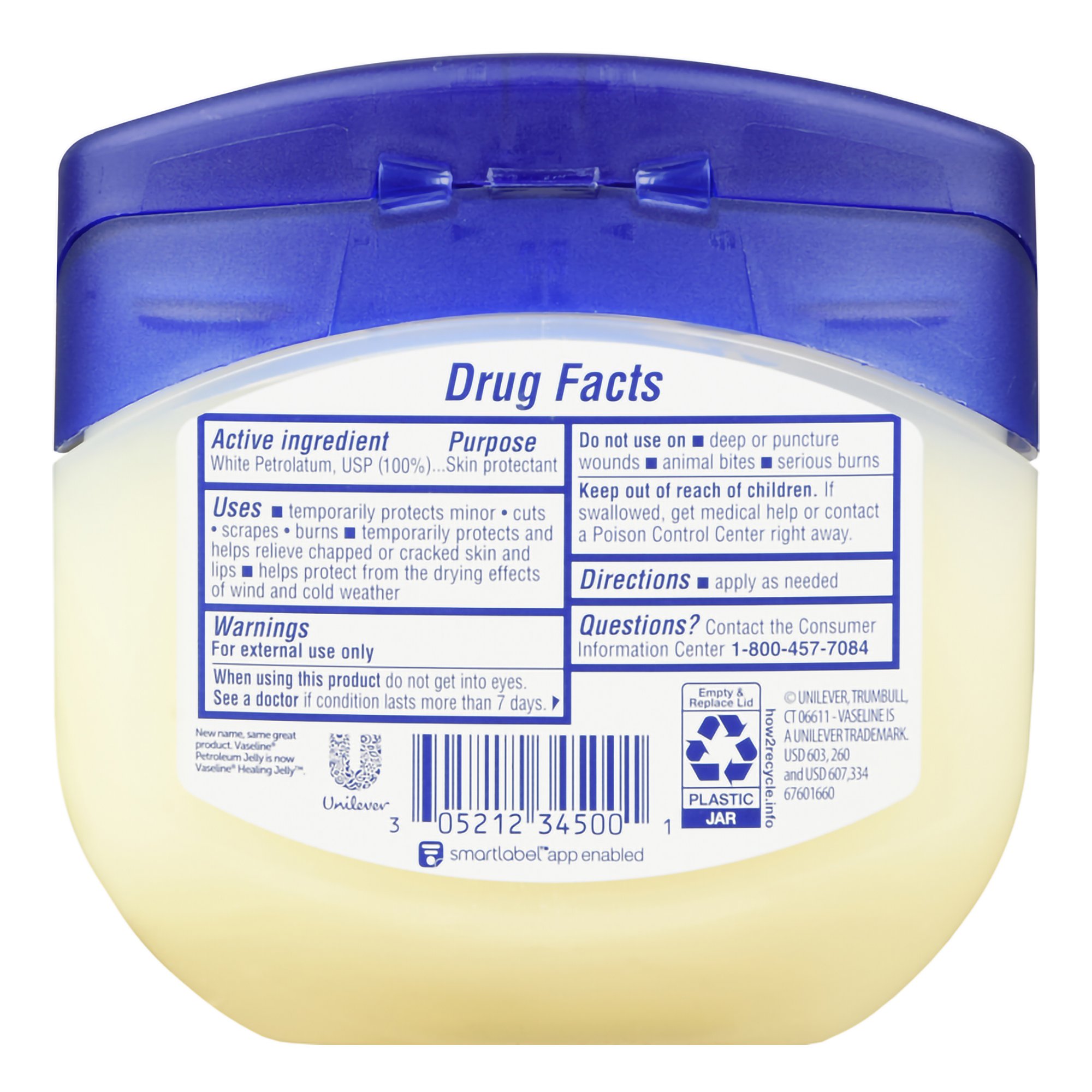 Unilever - 00521234500 Vaseline® Petroleum Jelly