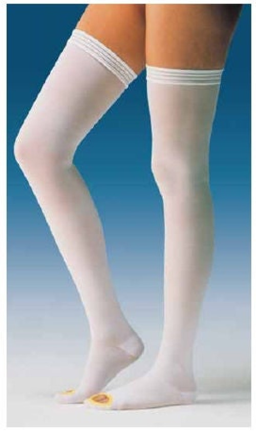 BSN Medical - 111464 Anti-embolism Stocking JOBST® Anti-embolism/GPT™ Thigh High 2X-Large / Regular White Inspection Toe