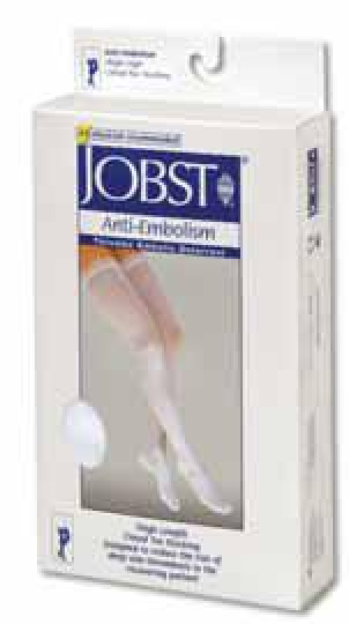 BSN Medical - 111465 Anti-embolism Stocking JOBST® Thigh High 2X-Large / Long White Inspection Toe