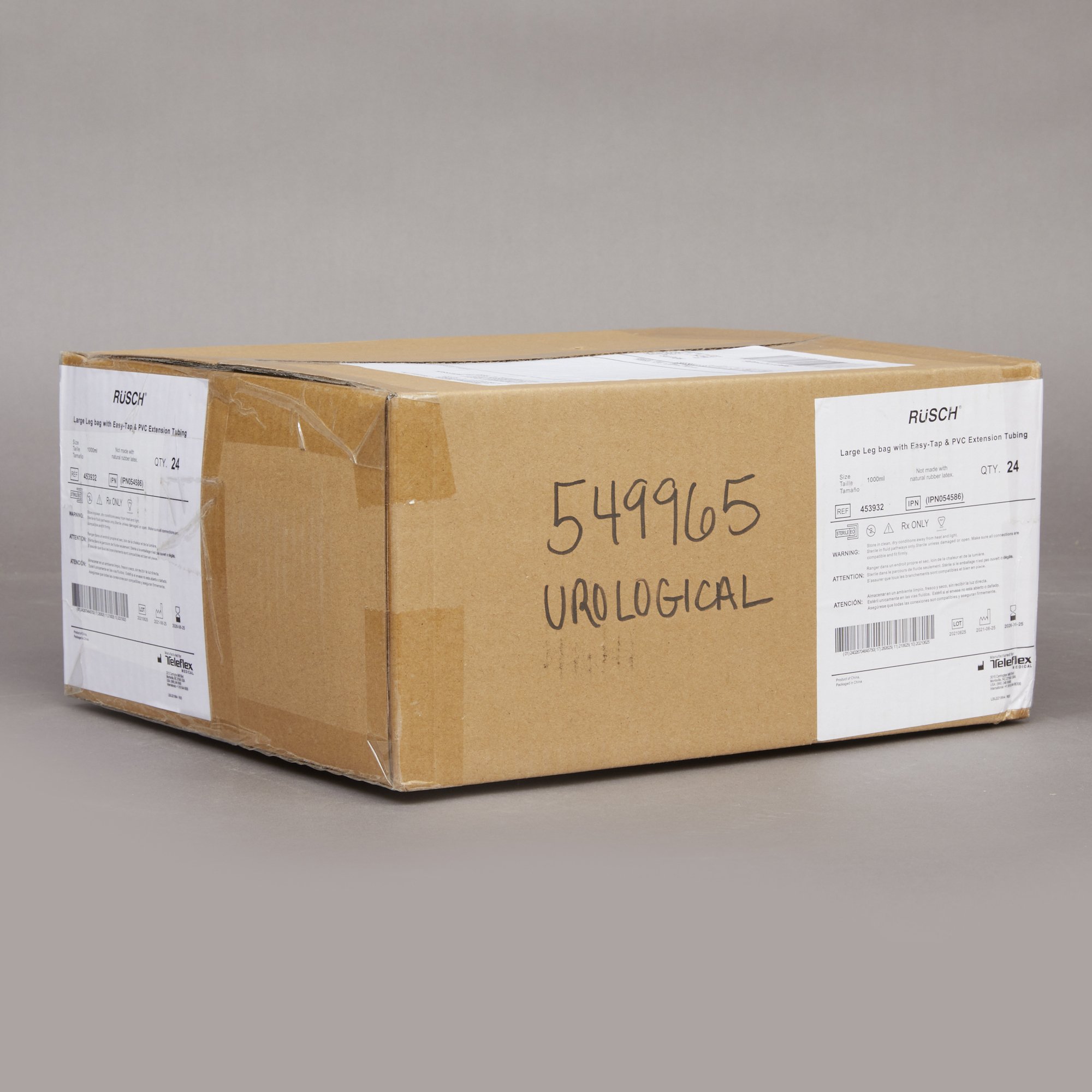Teleflex LLC 453932 - Easy Tap™ Urinary Leg Bag, 950 mL capacity - 1/Each, 24/Box