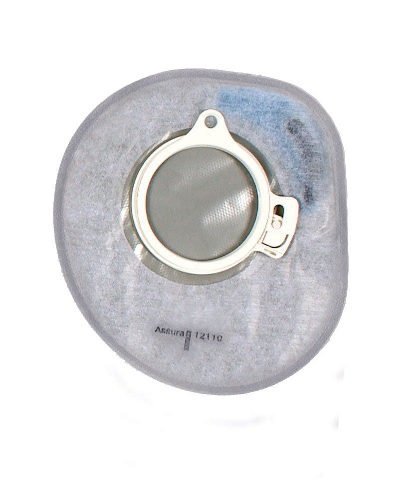 Coloplast 12345 - Assura® 2-Piece Closed End Transparent Ostomy Pouch, Red Match - 30/Box