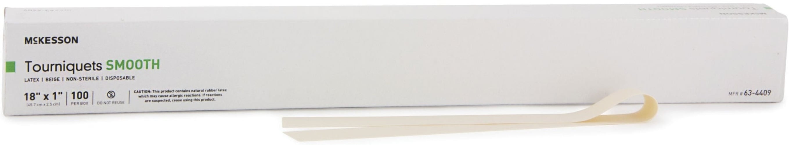 McKesson Brand - 63-4409 Tourniquet Strap McKesson 18 Inch Length Flat Pack Latex