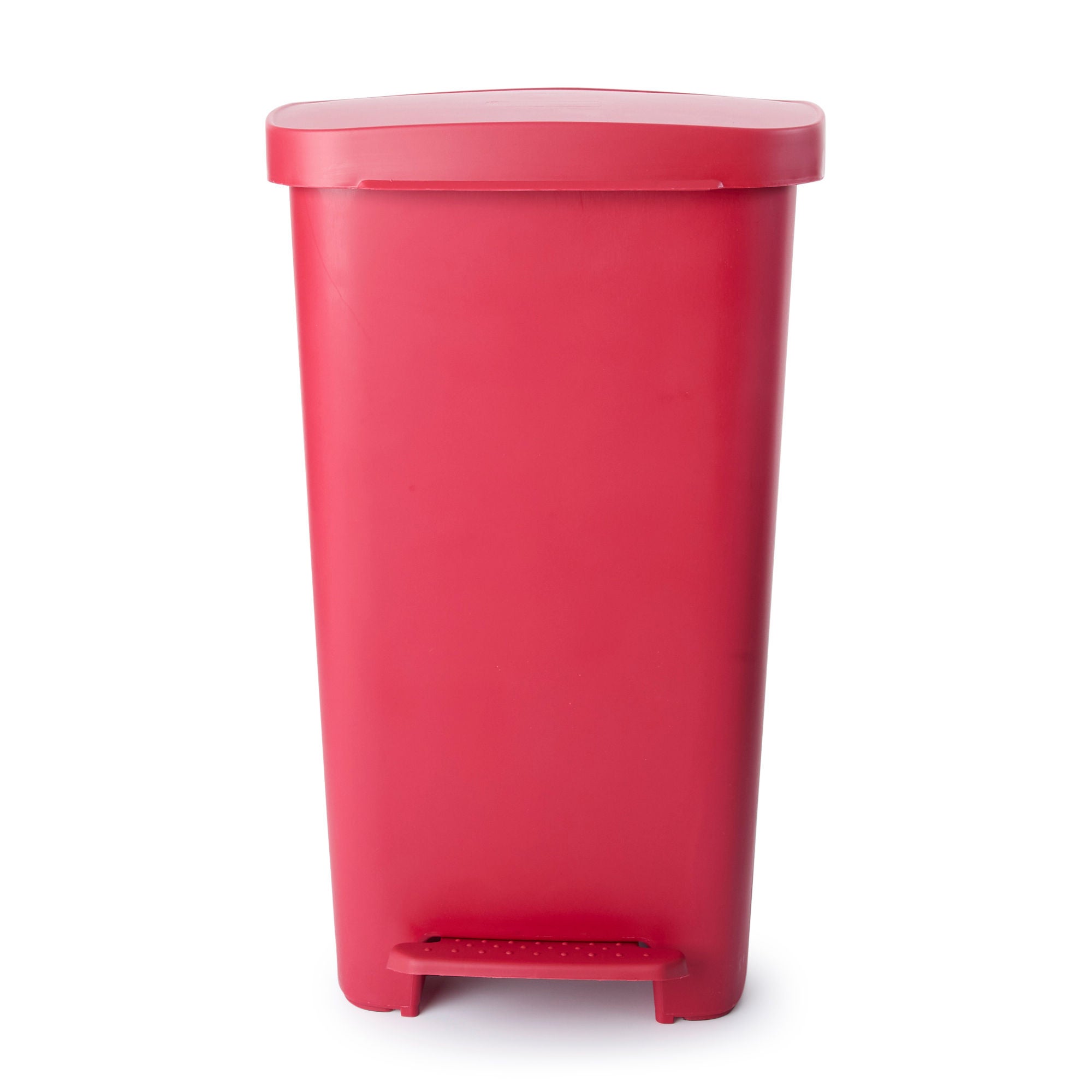 McKesson Brand - 81-25267 Trash Can McKesson 52 Quart / 13 gal. Red Plastic Rectangular