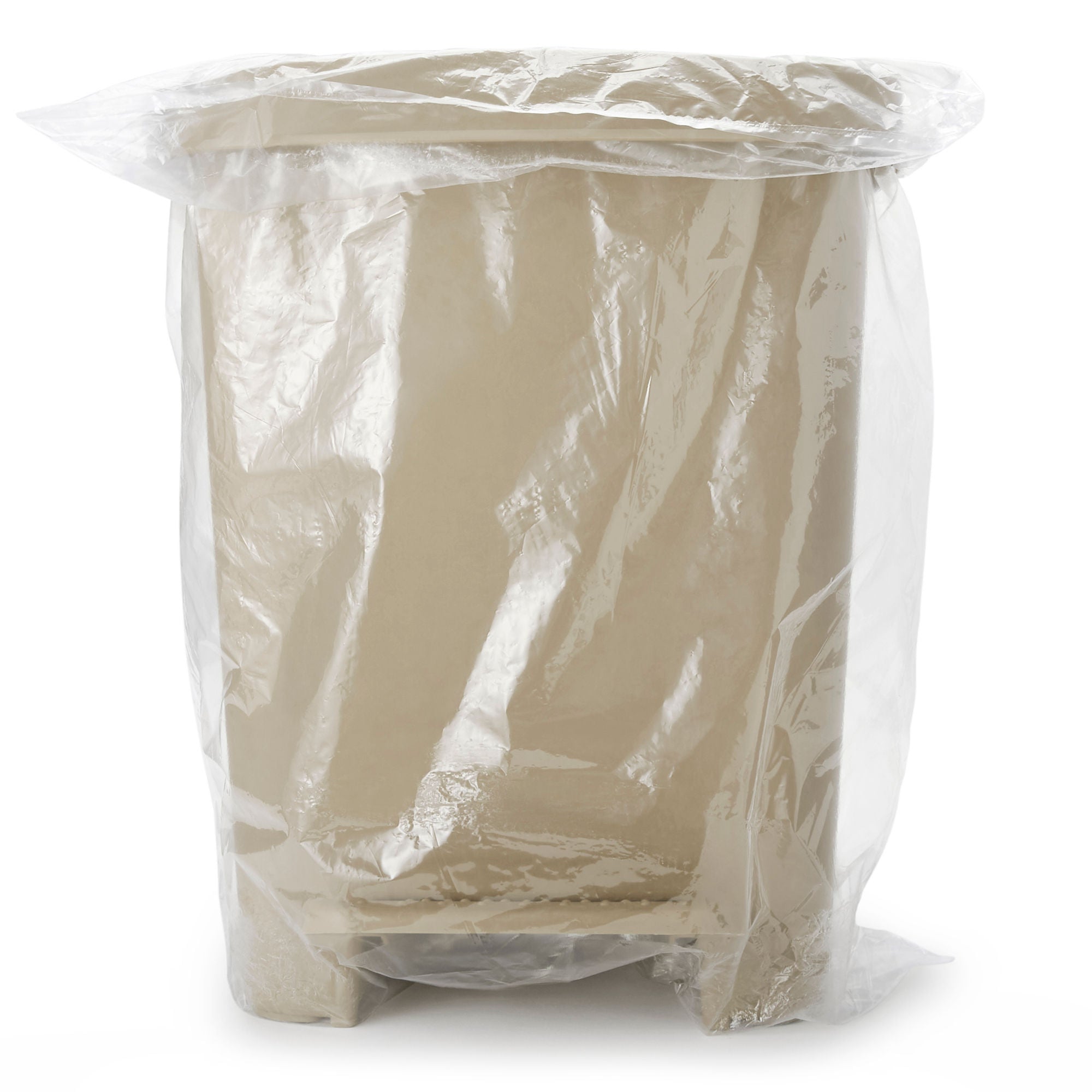 McKesson Brand - 81-25271 Trash Can McKesson 32 Quart / 8 gal. Beige Plastic Rectangular