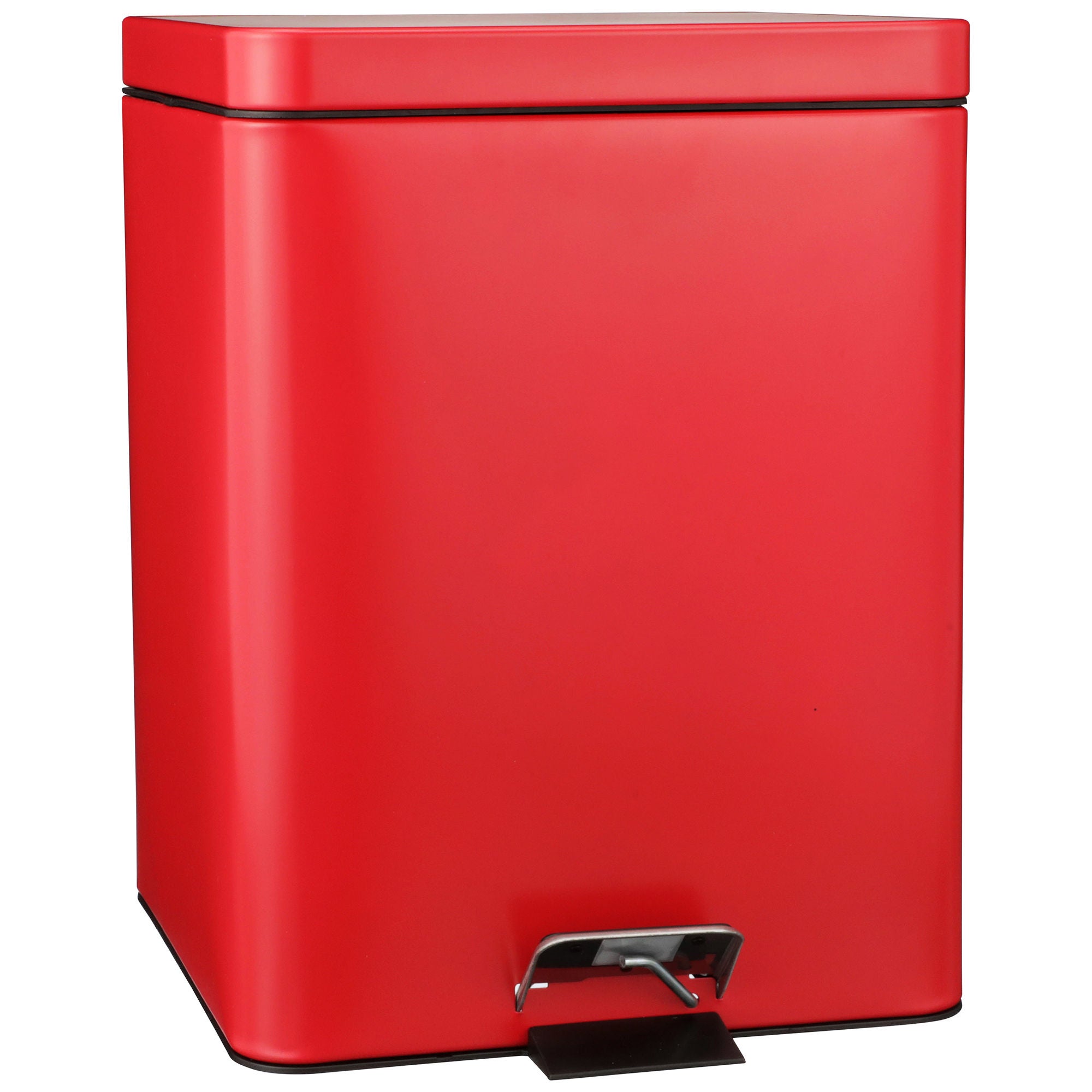 McKesson Brand - 81-35270 Trash Can McKesson 20 Quart / 5 gal. Red Steel Square