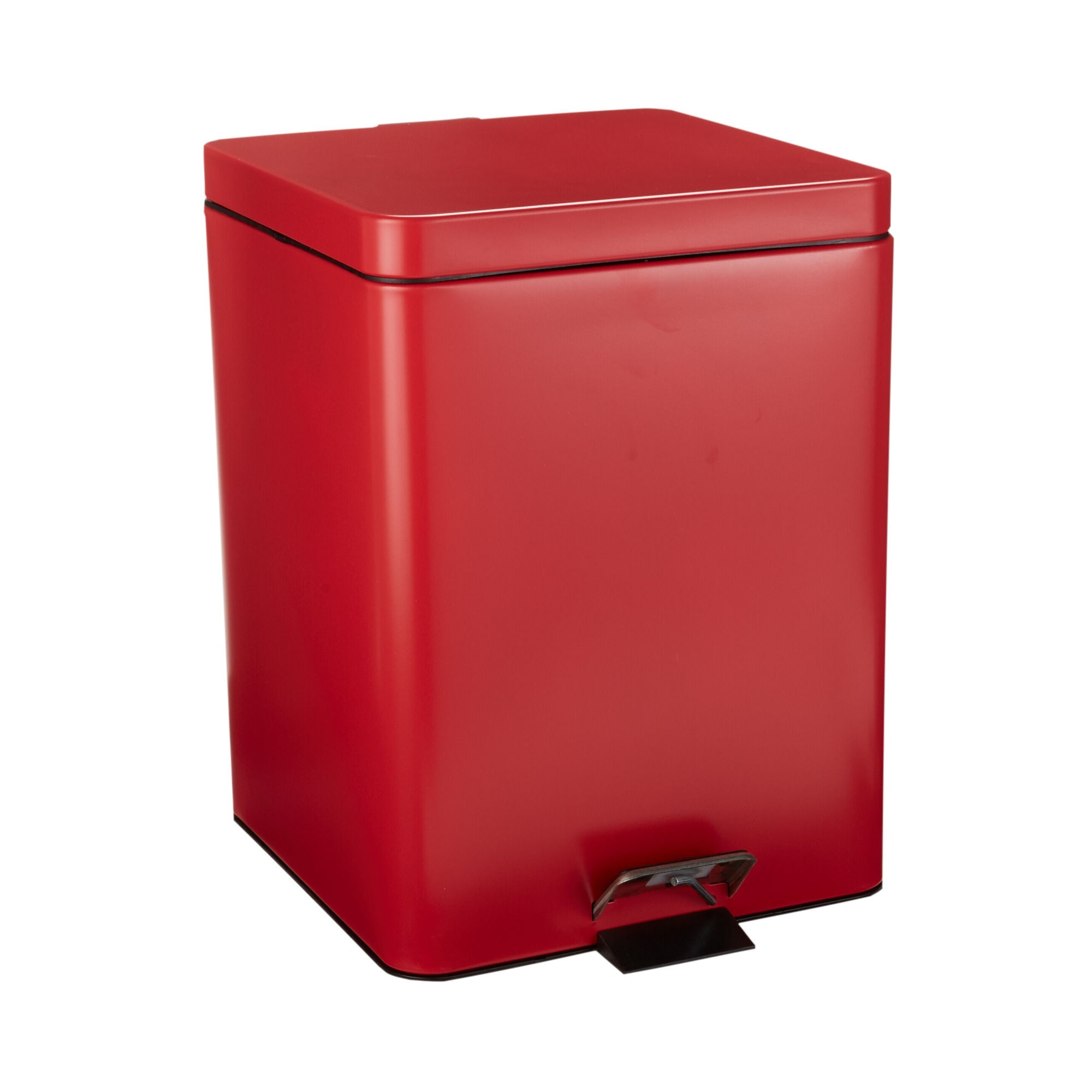 McKesson Brand - 81-35270 Trash Can McKesson 20 Quart / 5 gal. Red Steel Square