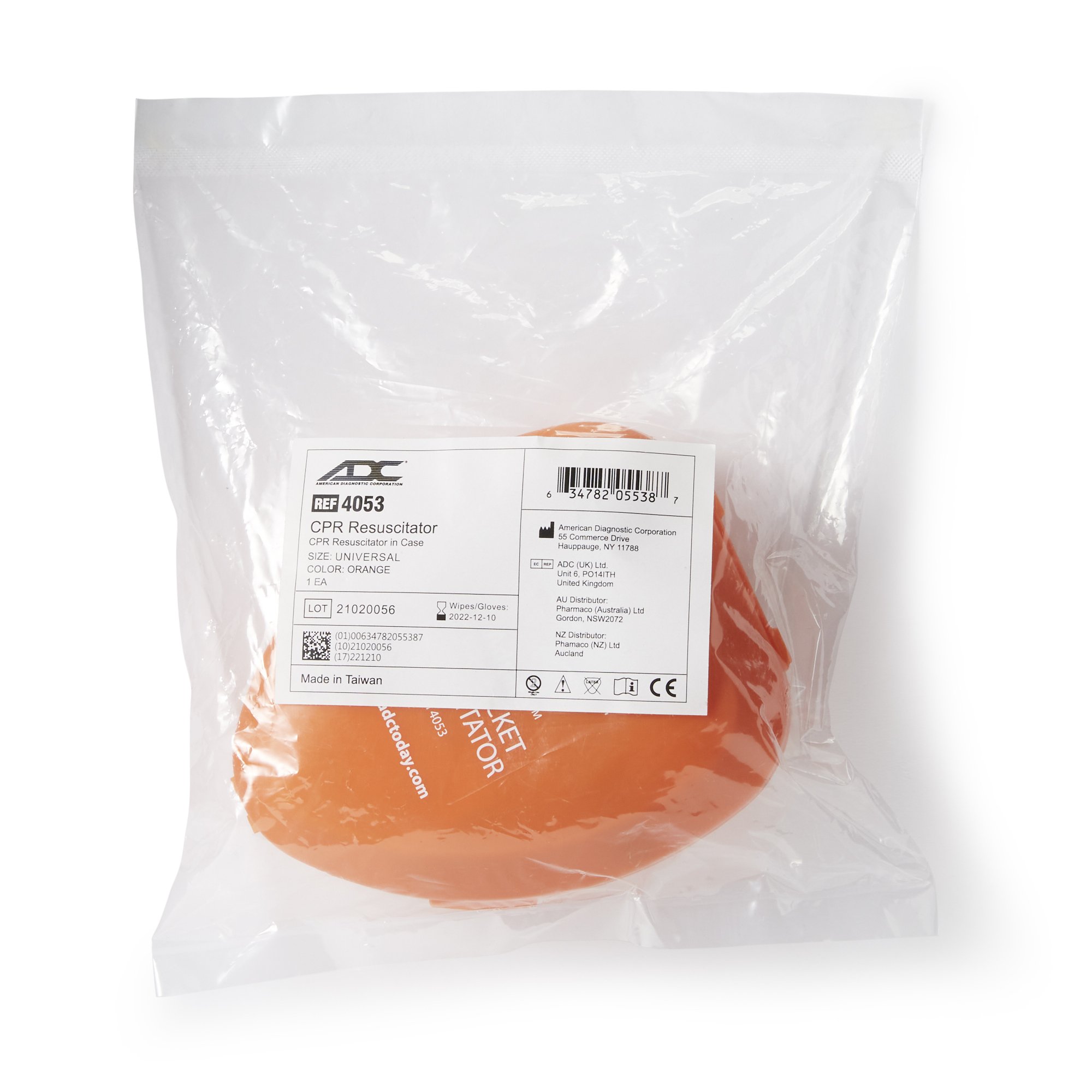 American Diagnostic Corp - 4053 Adsafe™ CPR Pocket Resuscitation Mask