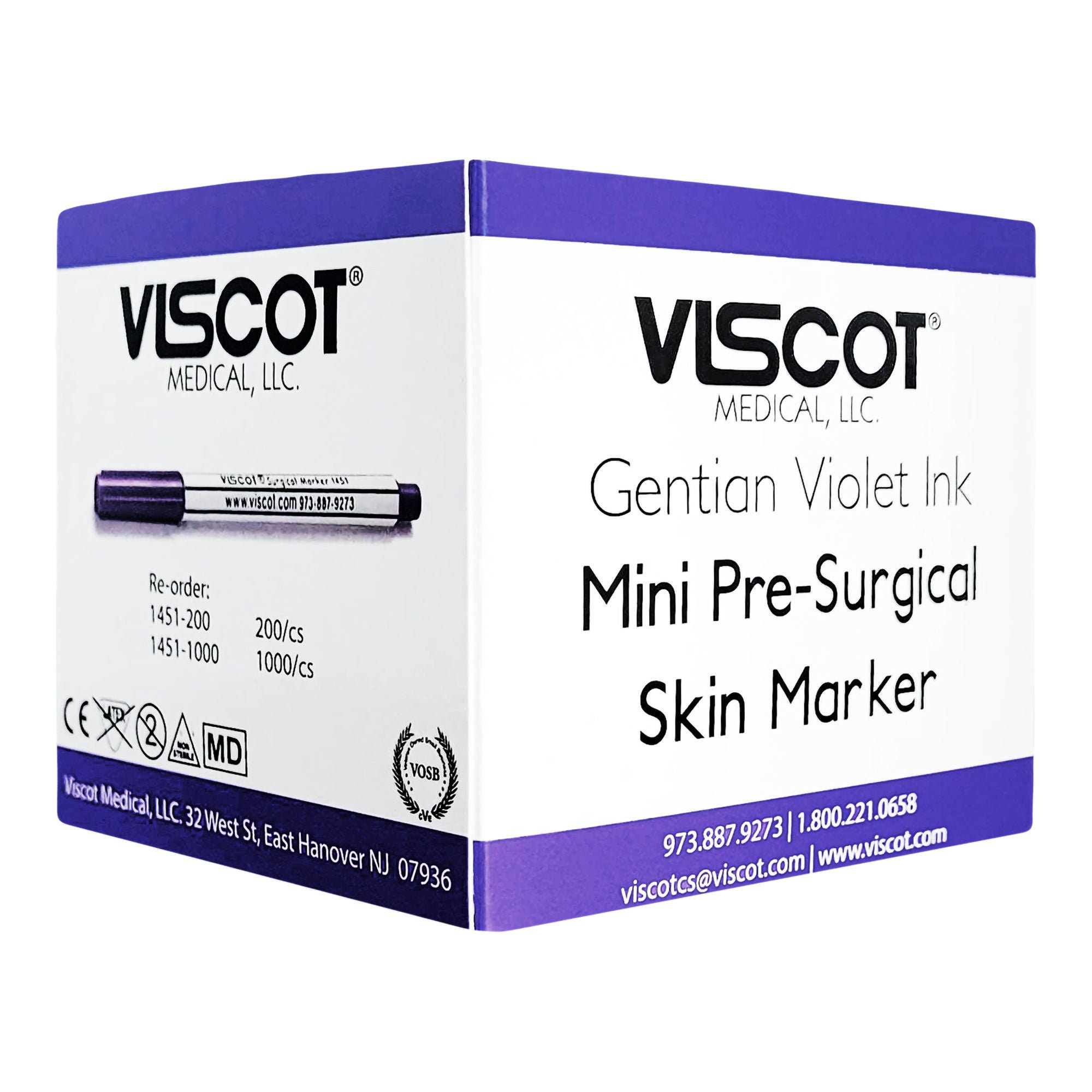 Viscot Industries - 1451-200 Viscot® Mini Gentian Violet Ink Skin Marker