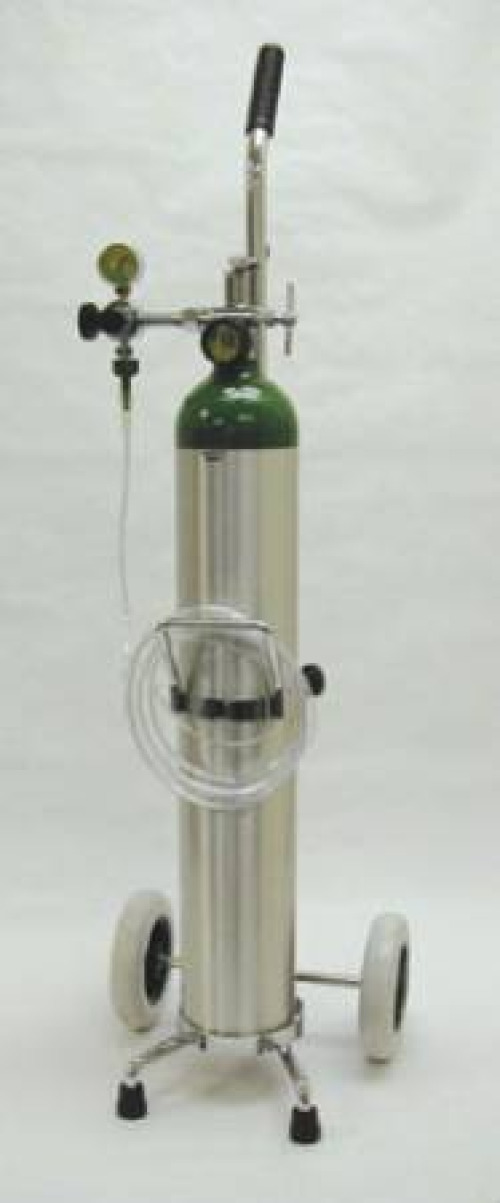 Mada Medical Products - 1630-15E Oxygen Kit on Cart (Empty) Mada Medical Size E Aluminum