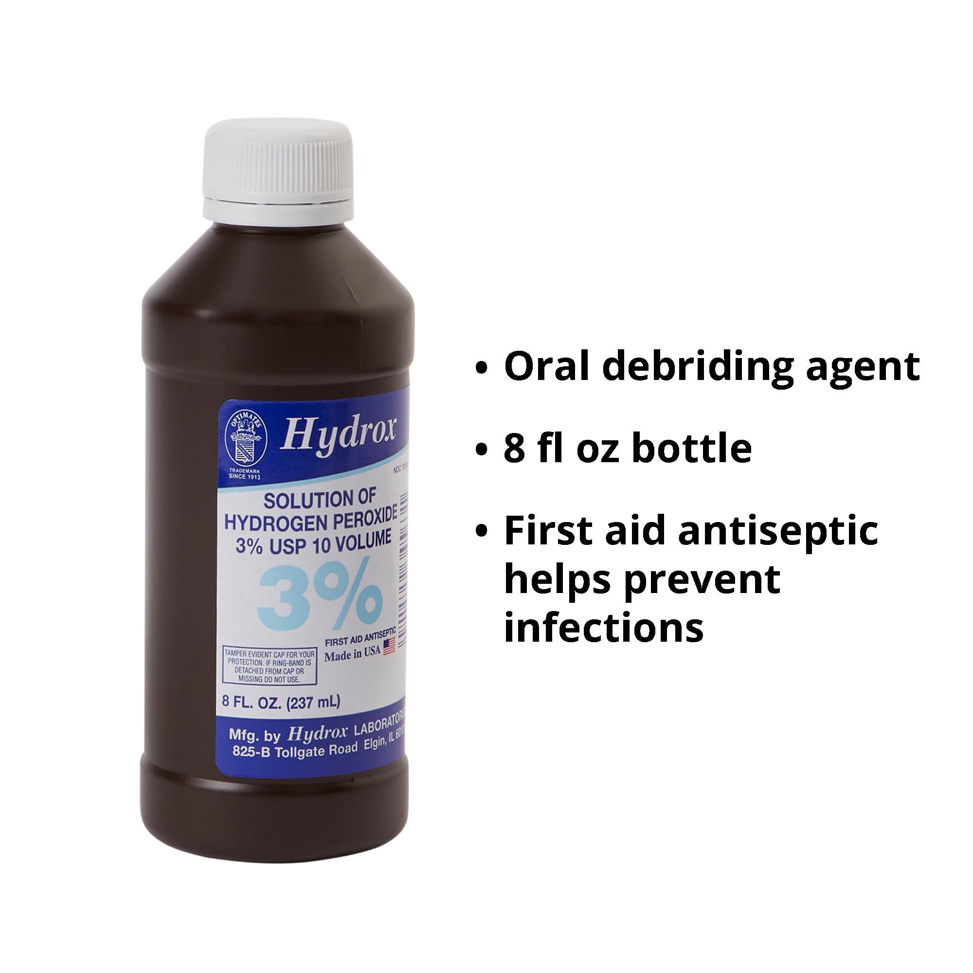 McKesson Brand - HDX-D0011 Hydrox Hydrogen Peroxide Antiseptic