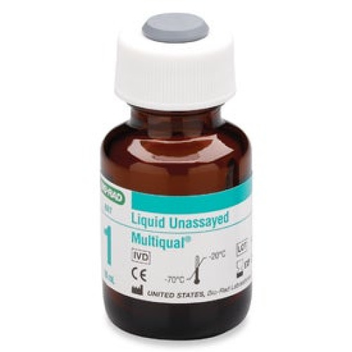 Bio-Rad Laboratories - 697 Unassayed Control Multiqual® Multiple Analytes Level 1 12 X 10 mL