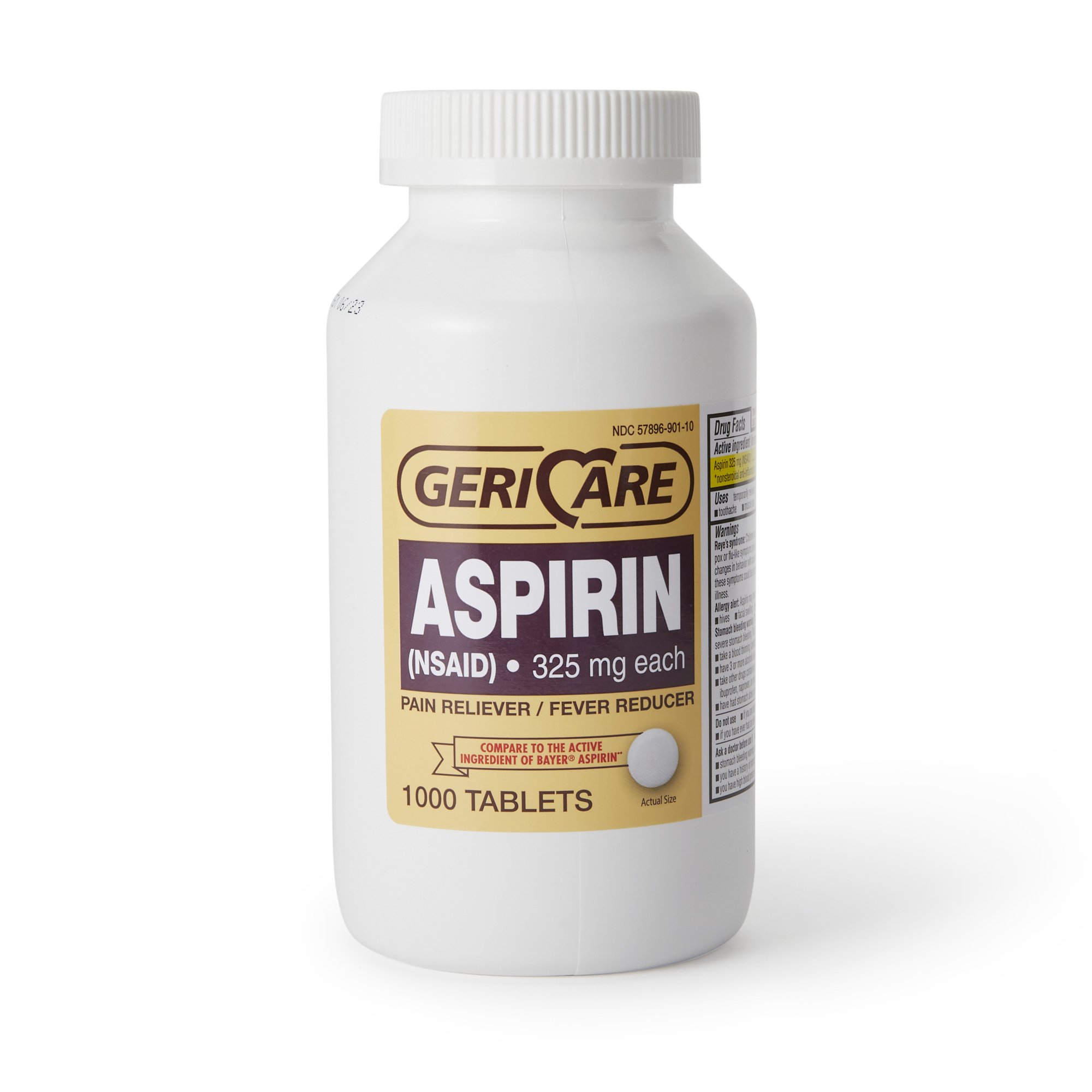 Geri-Care 901-10-GCP - Geri-Care Aspirin - 1/Bottle, 12/Case