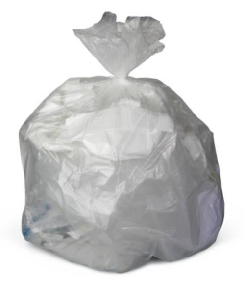 Medline - NONHCR40HC Trash Bag Medline 33 gal. 12 Mic. 33 X 40 Inch Clear Star Seal Bottom Coreless Roll