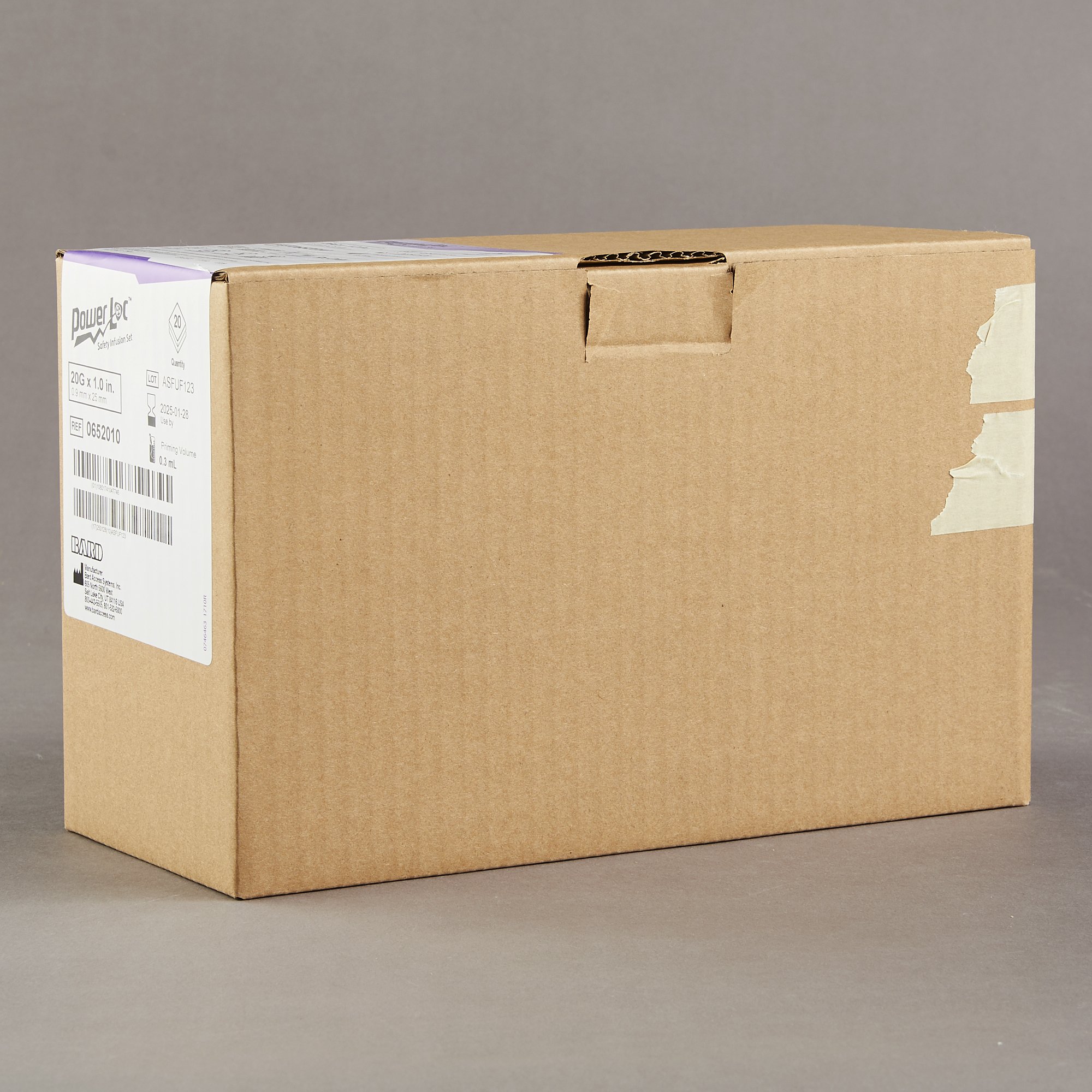 BD 0652010 - PowerLoc® Huber Infusion Set - 1/Each, 20/Case