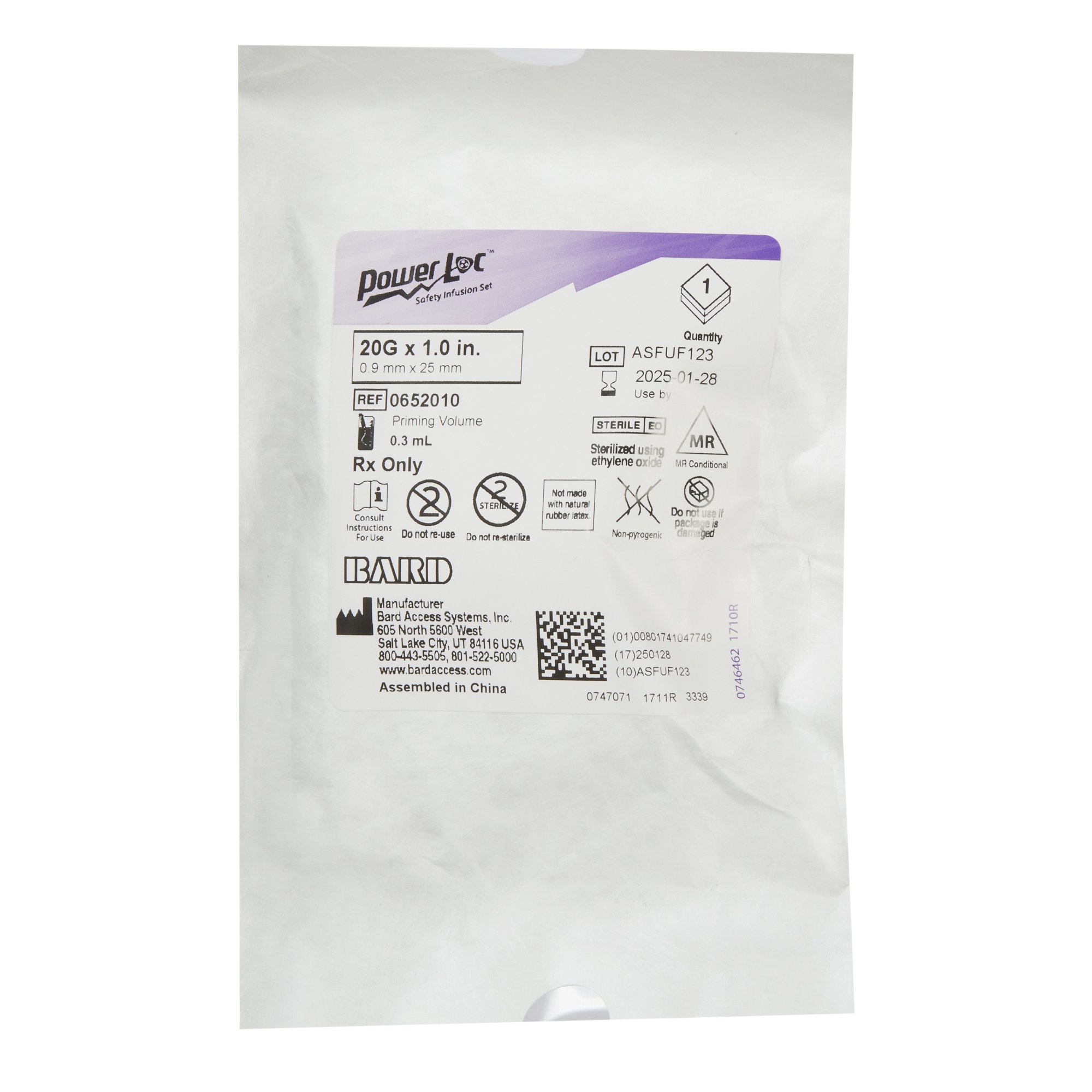BD - 0652010 PowerLoc® Huber Infusion Set