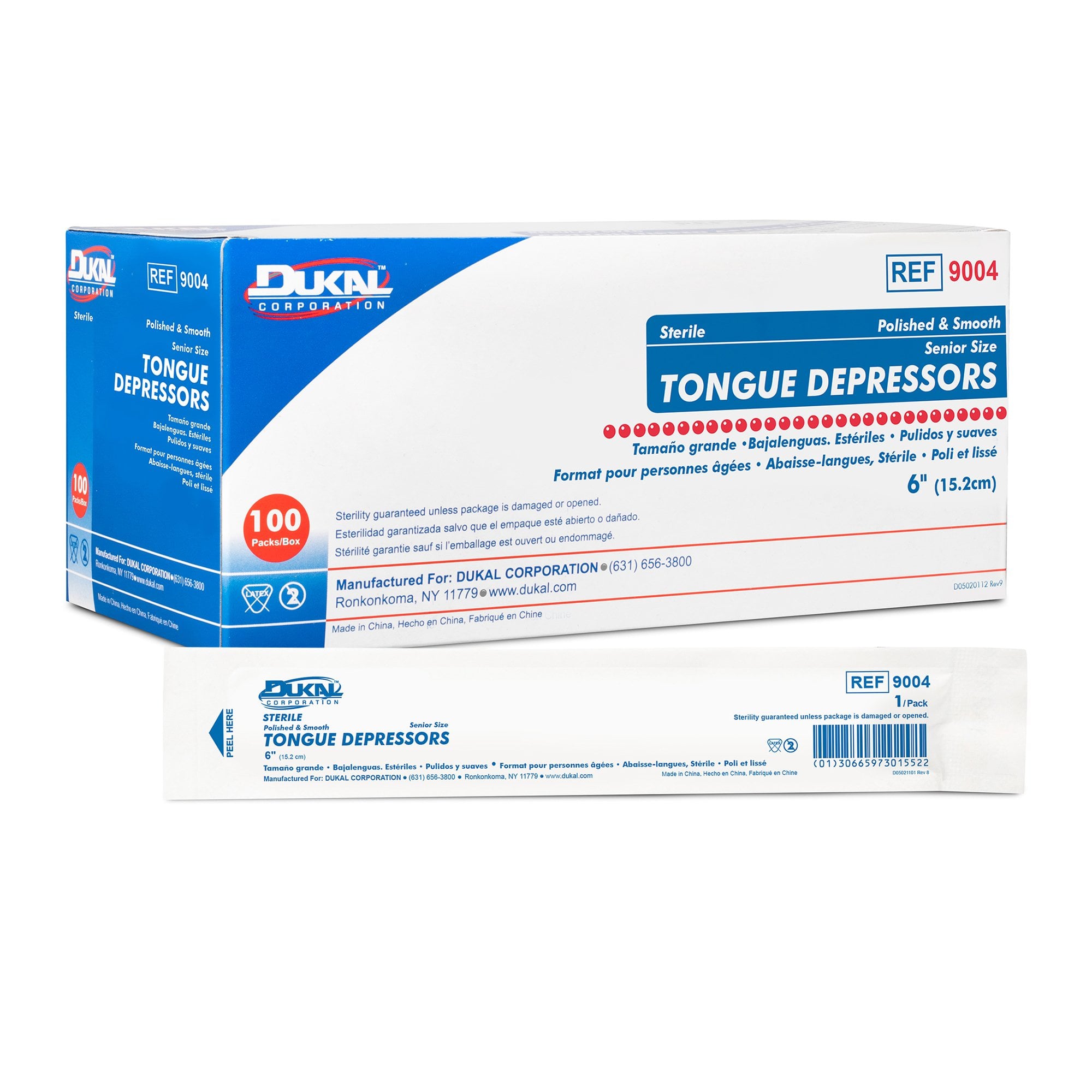 Dukal - 9004 Dukal™ Individually Wrapped Tongue Depressors