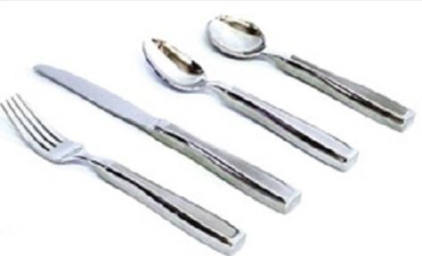 Alimed - 2970010730 Soup Spoon Keatlery™ Weighted / Comfort Grip Silver Stainless Steel