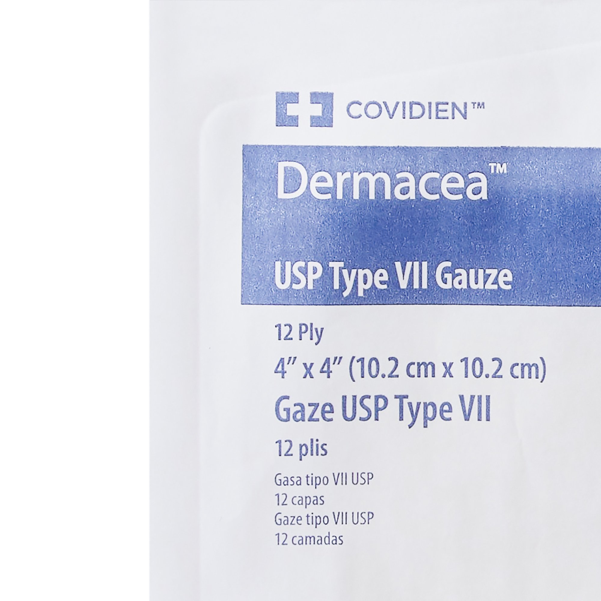 Cardinal 442214 - Dermacea™ Sterile USP Type VII Gauze Sponge, 4 x 4 Inch, 12-Ply - 10/Pack, 1280/Case