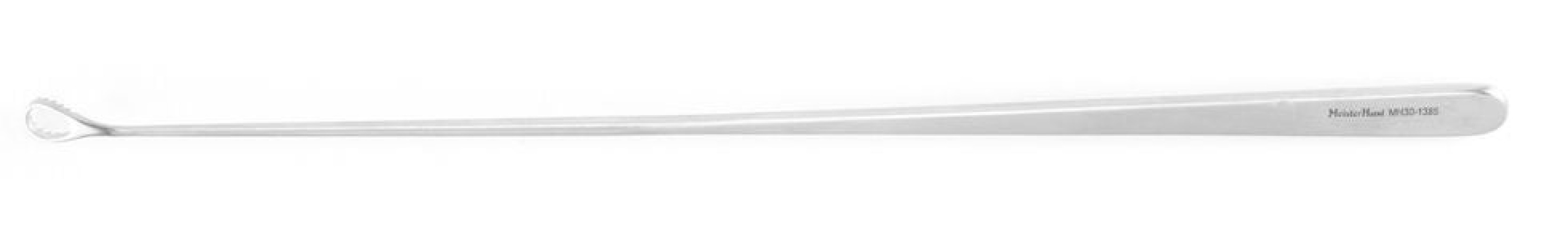 Integra Lifesciences - MH30-1385 Uterine Biopsy Curette MeisterHand® Heaney 9 Inch Length Flat Tapered Handle Serrated Loop Tip