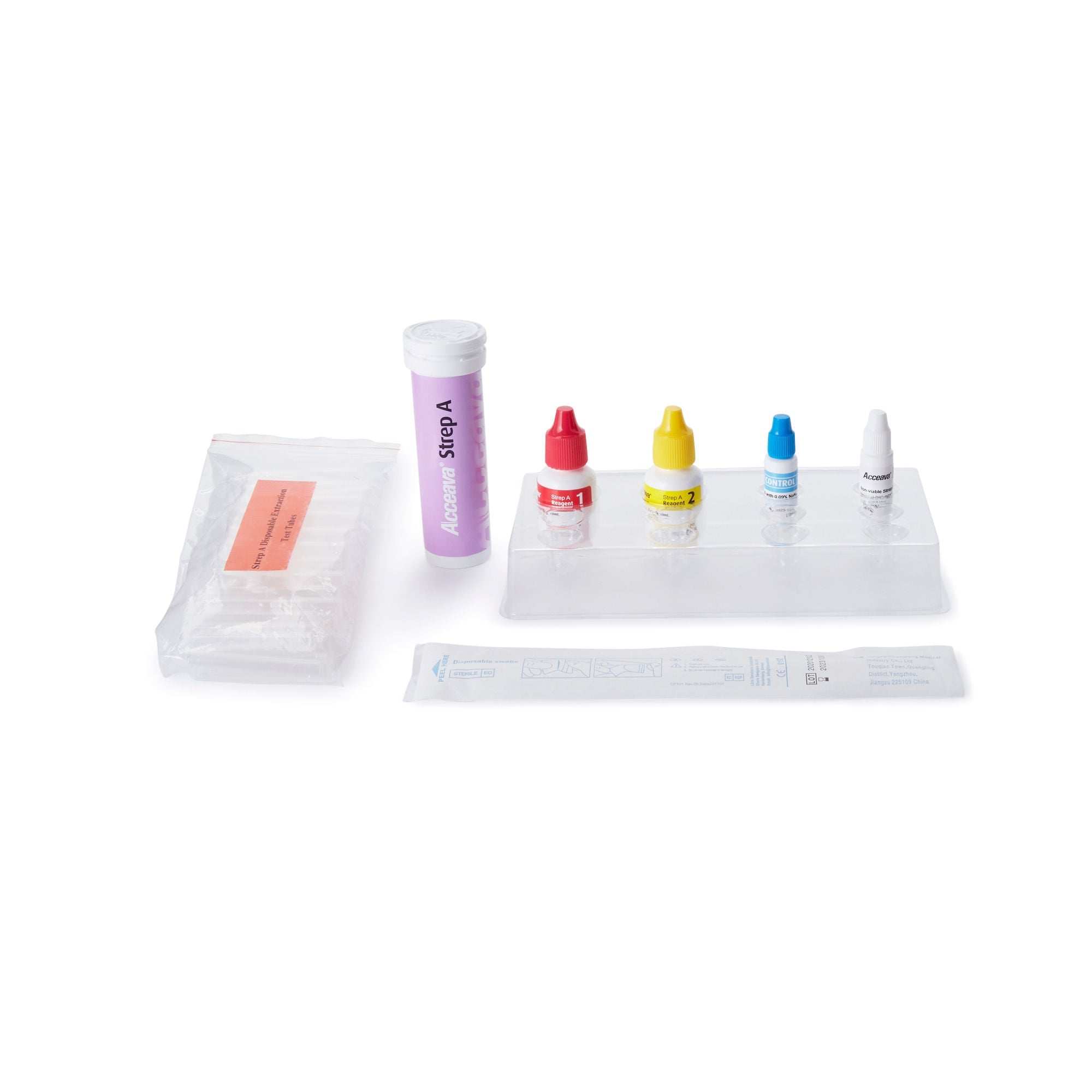 Abbott Rapid Dx North America LLC - 4580295008 Respiratory Test Kit Acceava® Strep A Test 50 Tests CLIA Waived