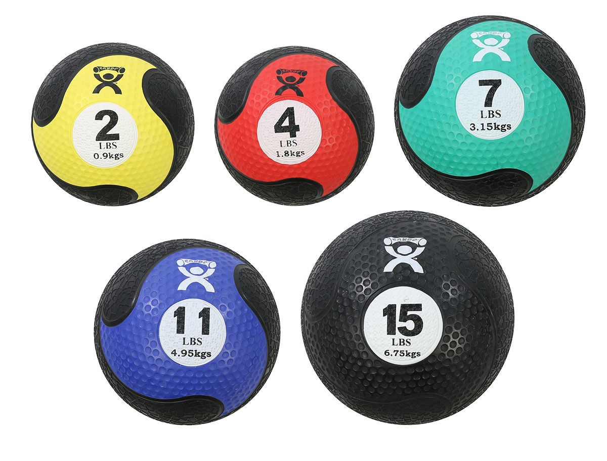 Fabrication Enterprises - 10-3146 Medicine Ball Set CanDo® 2 lbs. / 4 lbs. / 7 lbs. / 11 lbs. / 15 lbs.