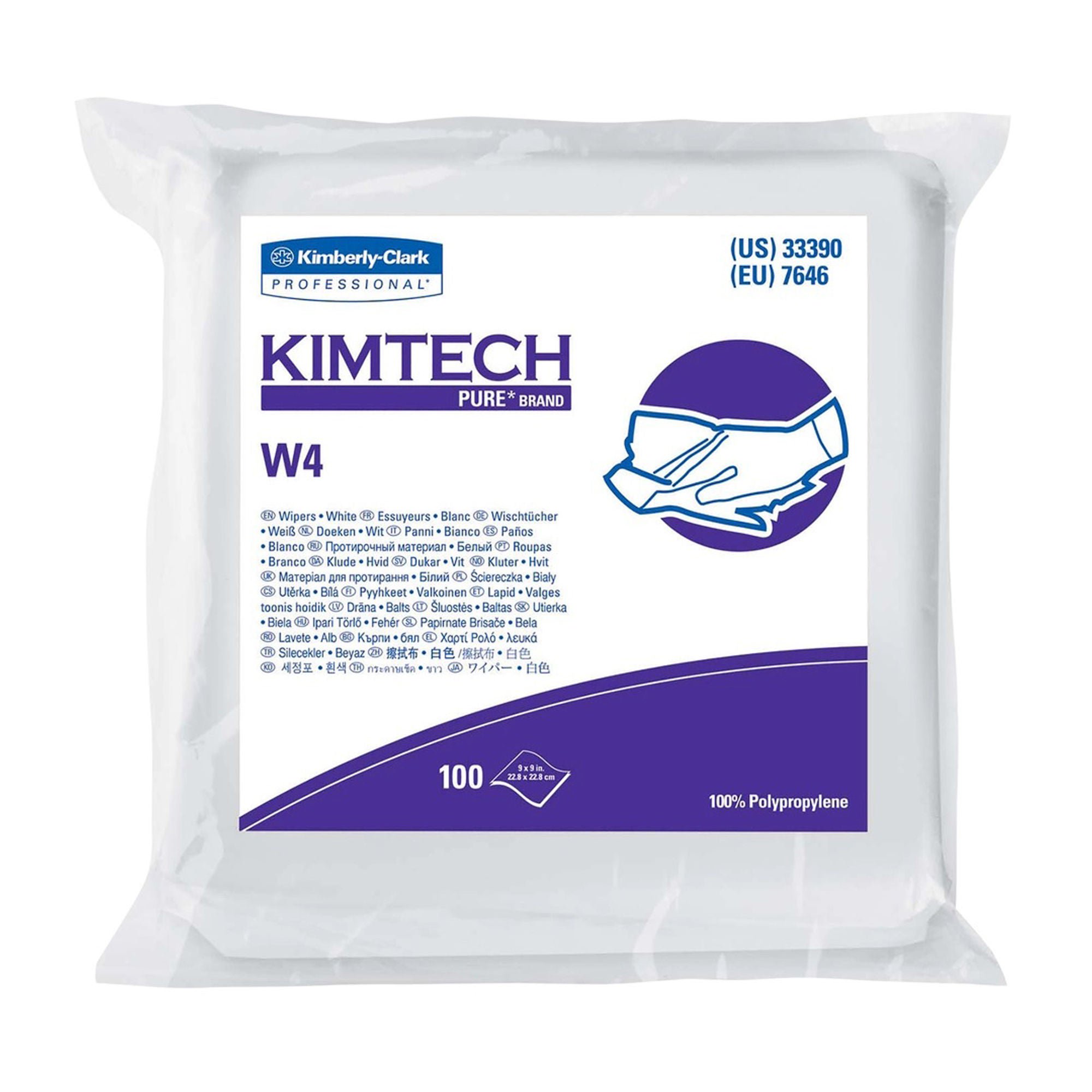 Kimberly Clark - 33390 Kimtech™ Pure W4 Cleanroom Wipe