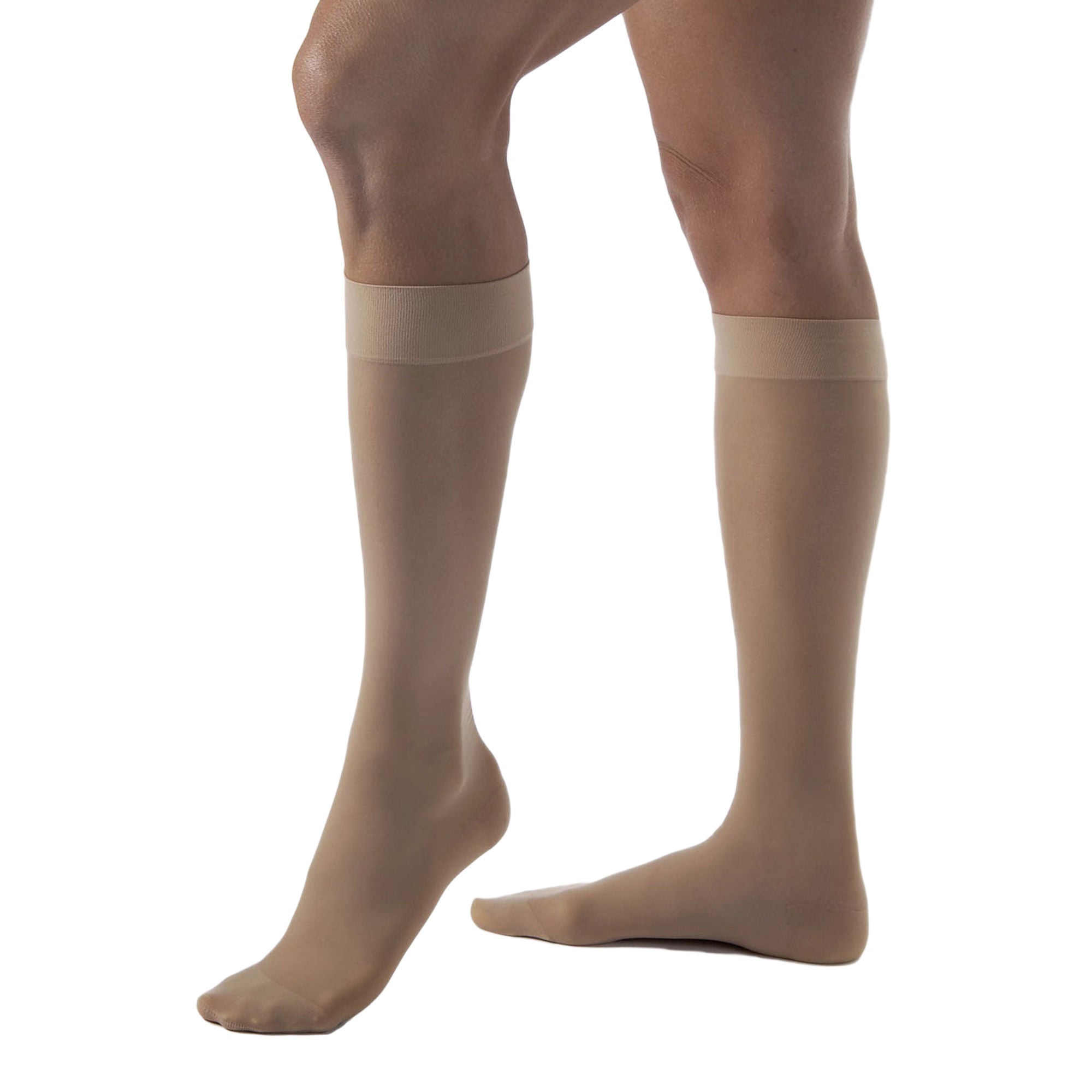 BSN Medical - 115212 Compression Stocking Jobst® Opaque Knee High Small Natural Closed Toe