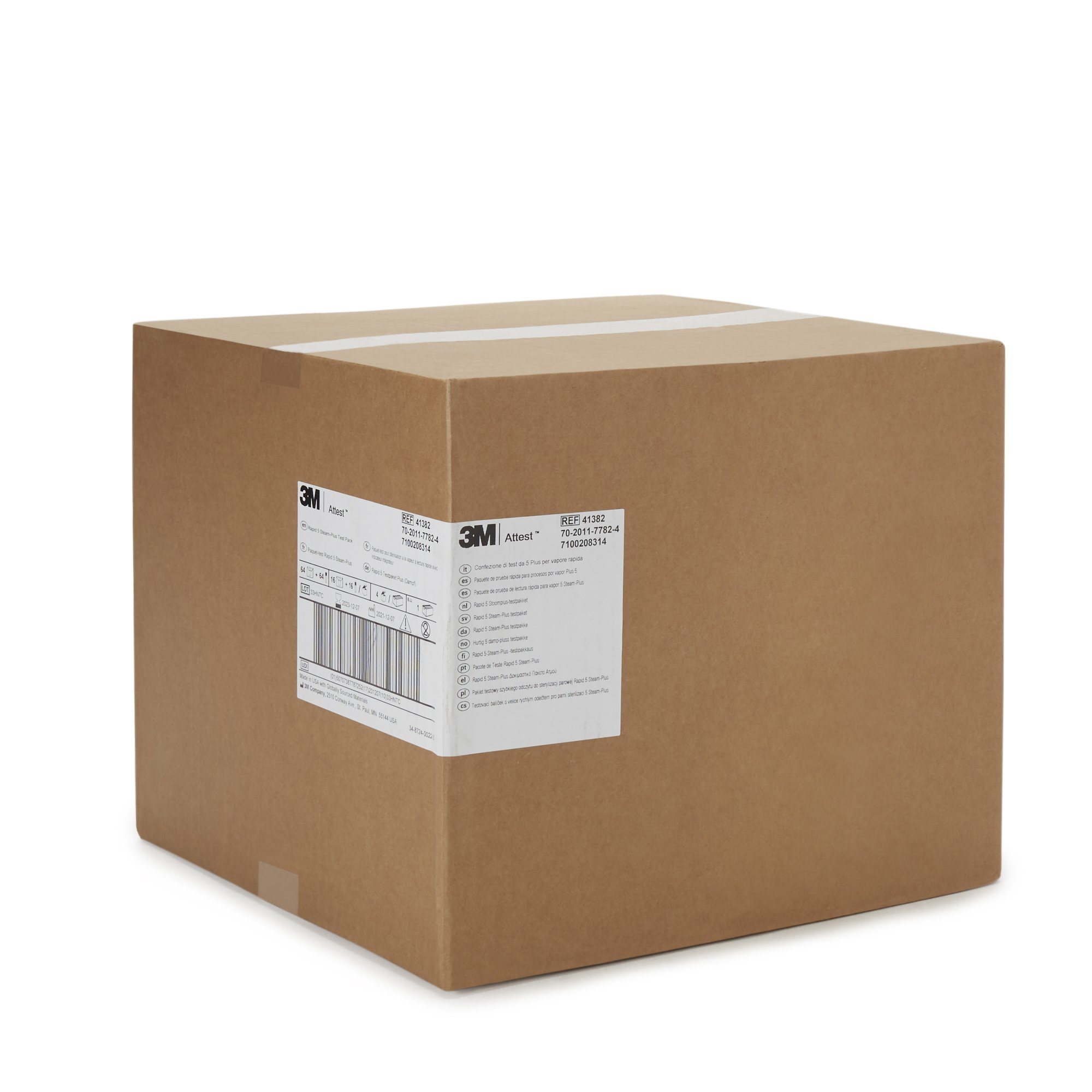 Solventum Corporation 41382 - 3M™ Attest™ Rapid 5 Steam-Plus Sterilization Biological Indicator Pack - 16/Box, 64/Case