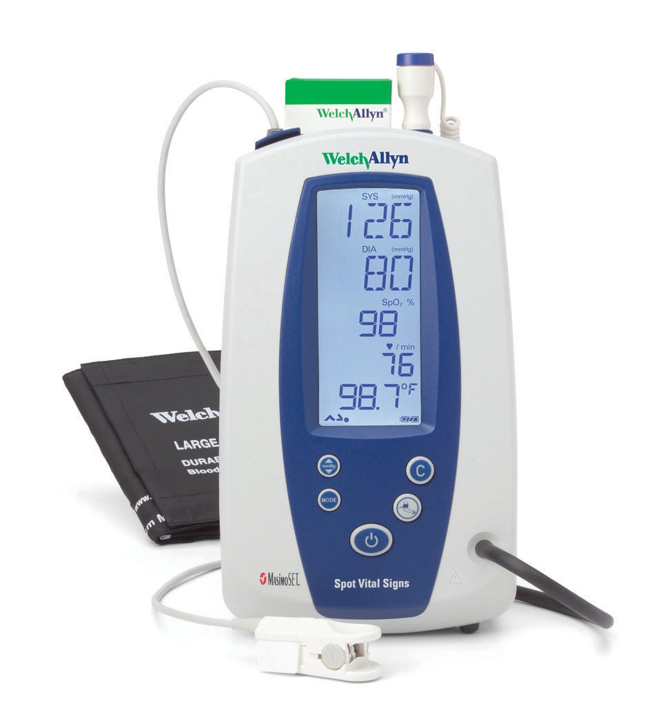 Welch Allyn - 42NTB-E1 Patient Monitor Spot Vital Signs® Monitoring / Spot check NIBP, Pulse Rate, SpO2, SureTemp Thermometry Battery Operated