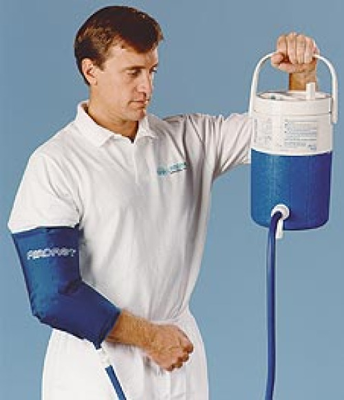 DJO - 15A01 Cold Therapy Wrap AirCast® Cryo/Cuff® Elbow One Size Fits Most Nylon / Vinyl Reusable