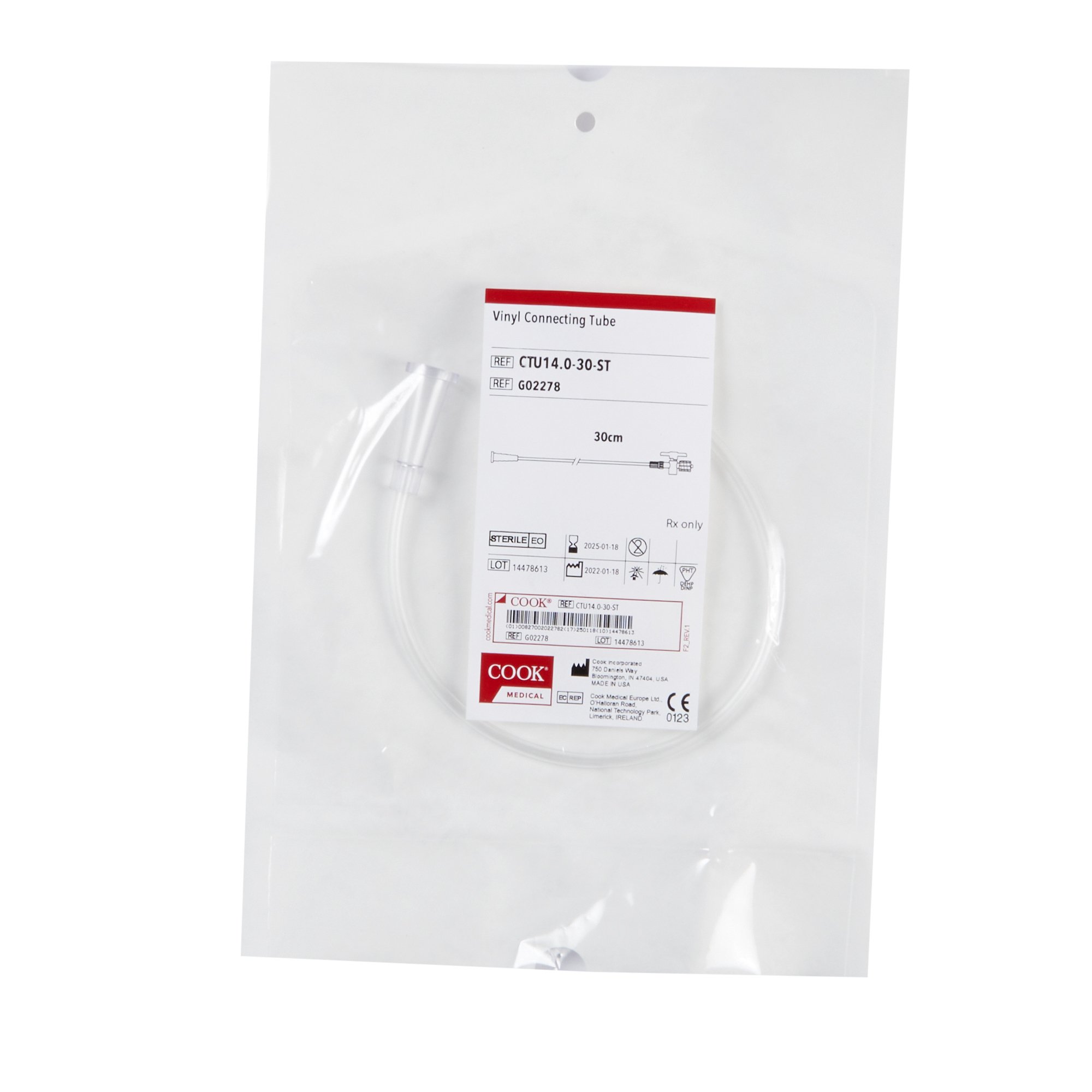 Cook Medical G02278 - Cook® Vinyl Connecting Tube - 1/Each