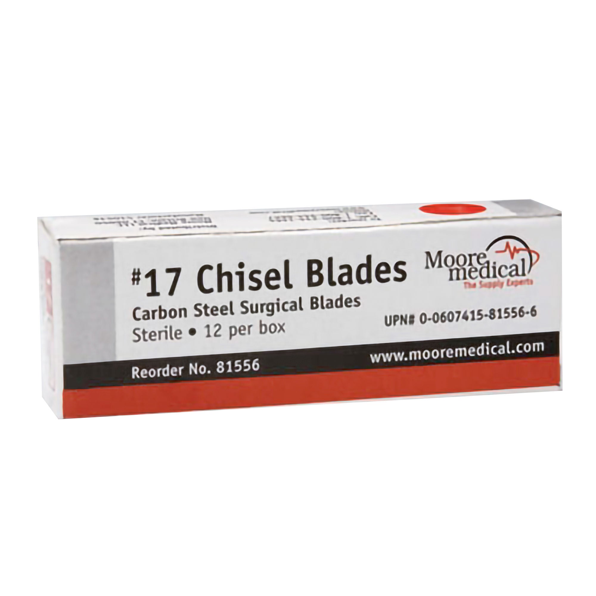 McKesson Brand - MMC#312 Chisel Blade McKesson Straight Carbon Steel Sterile