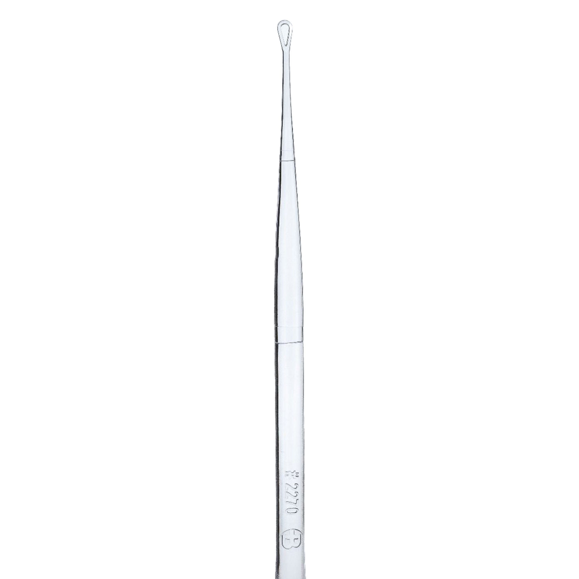 Bionix - 2207 Ear Curette Clinic Pack VersaLoop® Round Handle 3 mm Tip Curved Flexible Teardrop Loop Tip