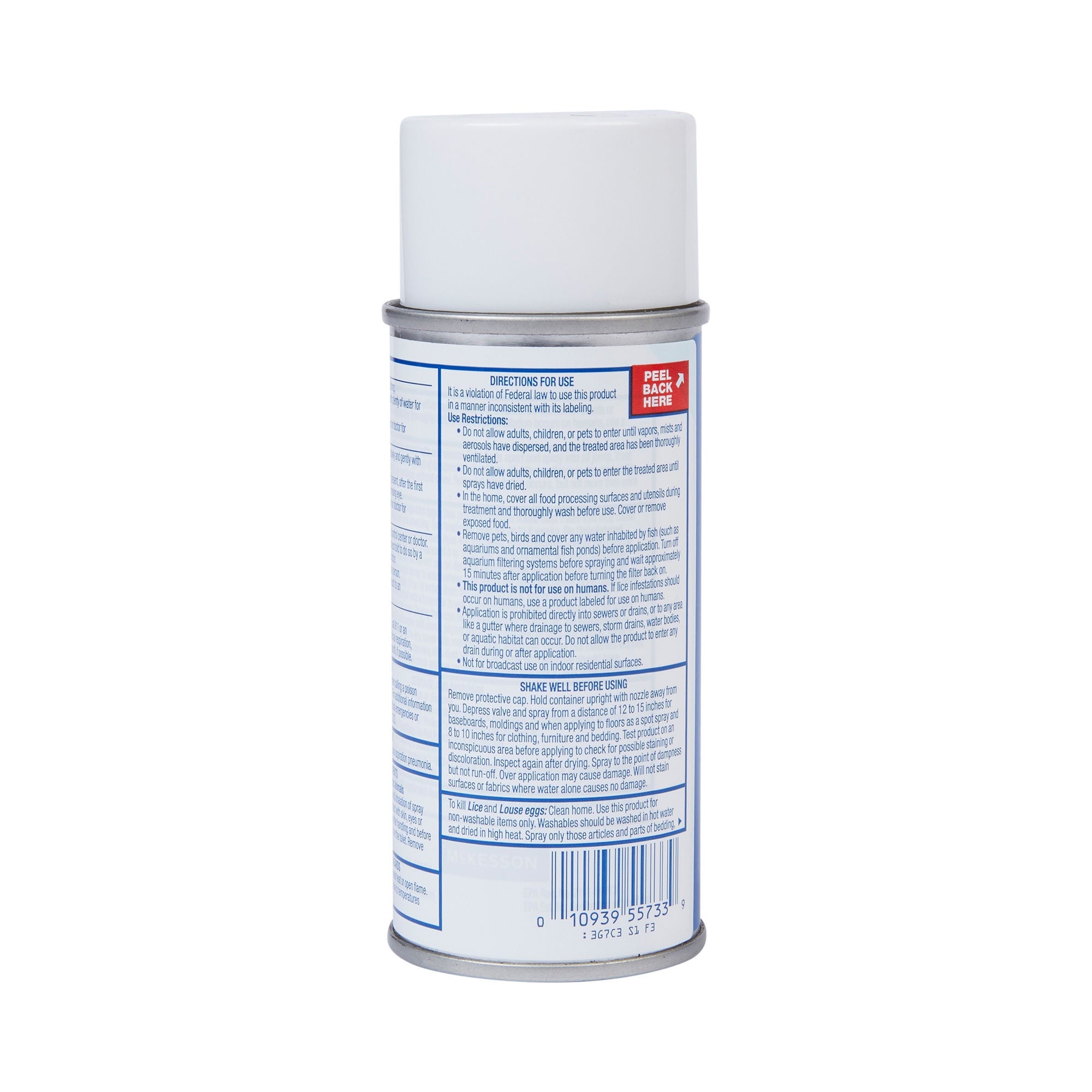 McKesson Brand - 49348023787 Lice Treatment for Durable Goods sunmark® Aerosol Spray Liquid 5 oz. Can Scented NonSterile