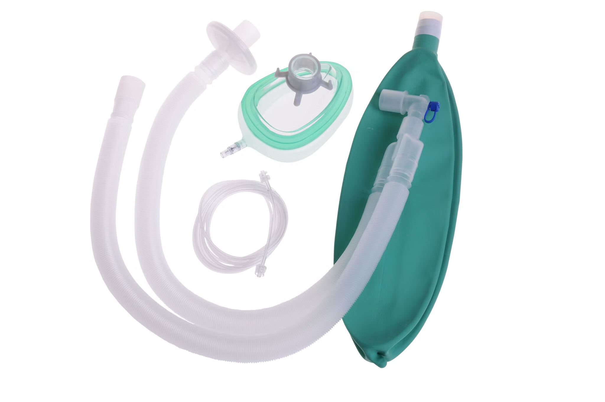 Medline - DYNJAA0110 Anesthesia Breathing Circuit Medline® Corrugated Tube 90 Inch Tube Dual Limb Adult 3 Liter Bag Single Patient Use