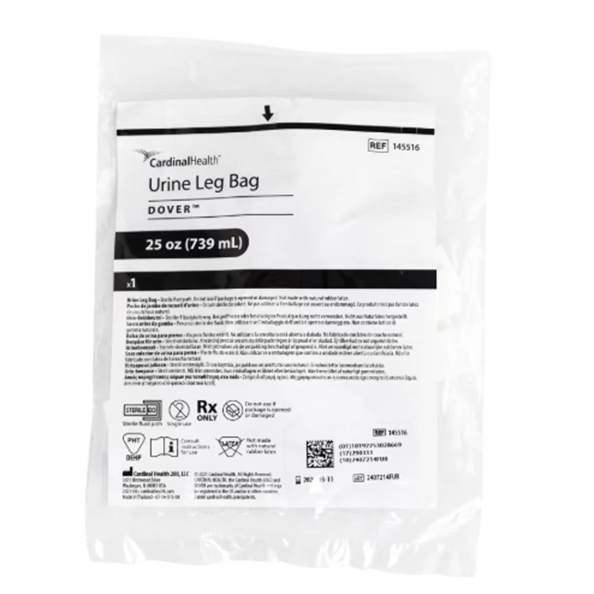 Cardinal - 145516 Dover™ Urinary Leg Bag