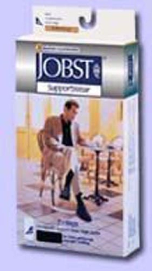 BSN Medical - 115102 Compression Stocking Jobst® for Men Knee High Large Khaki Closed Toe