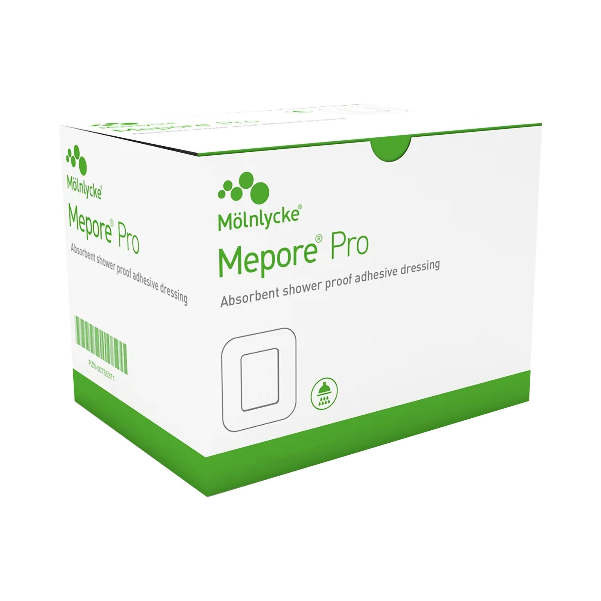 Molnlycke - 670890 Composite Dressing Mepore® Pro 2-1/2 X 3 Inch Rectangle Sterile Film Backing