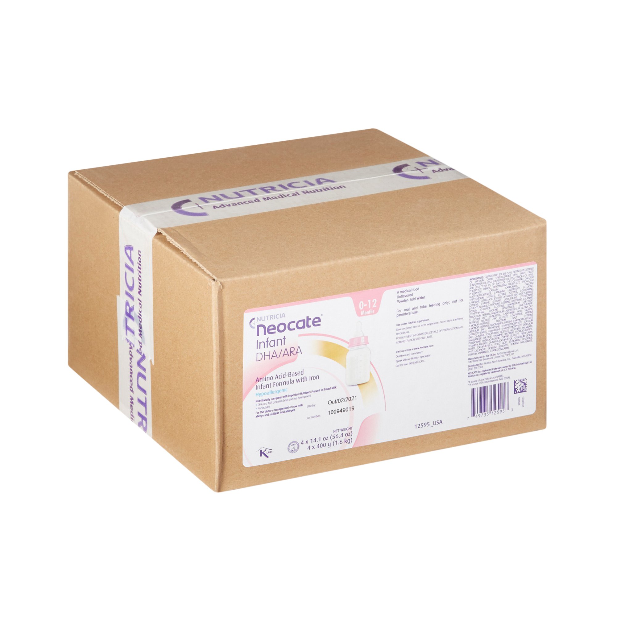 Neocate DHA & ARA Infant Formula 125626 by Nutricia North America