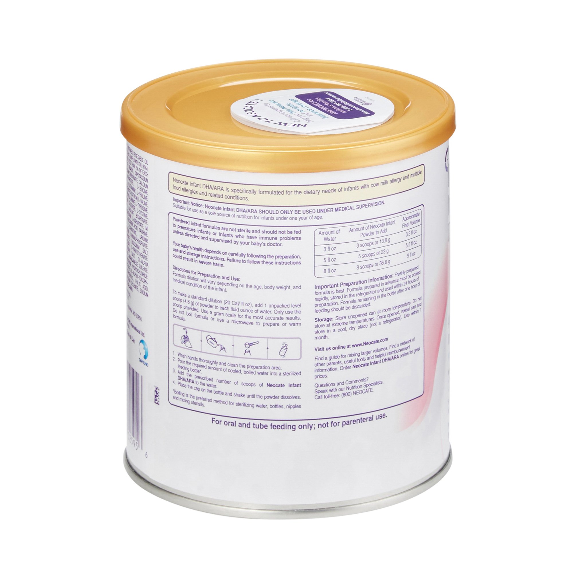 Nutricia North America - 125626 Neocate® DHA & ARA Infant Formula