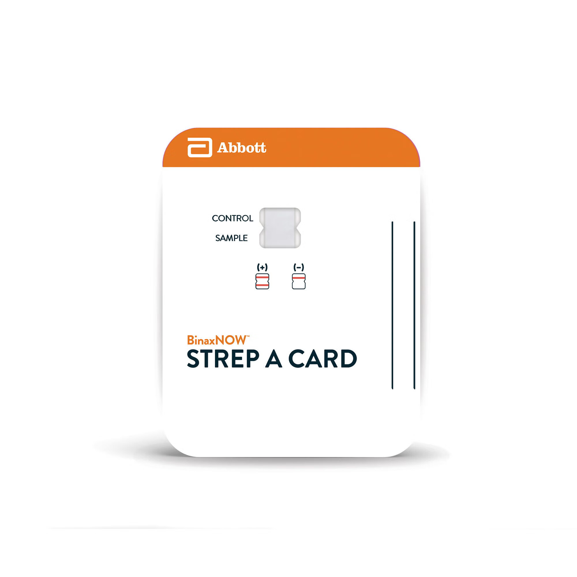 Abbott Rapid Dx North America LLC - 730025 Respiratory Test Kit BinaxNOW® Strep A Test 25 Tests CLIA Waived